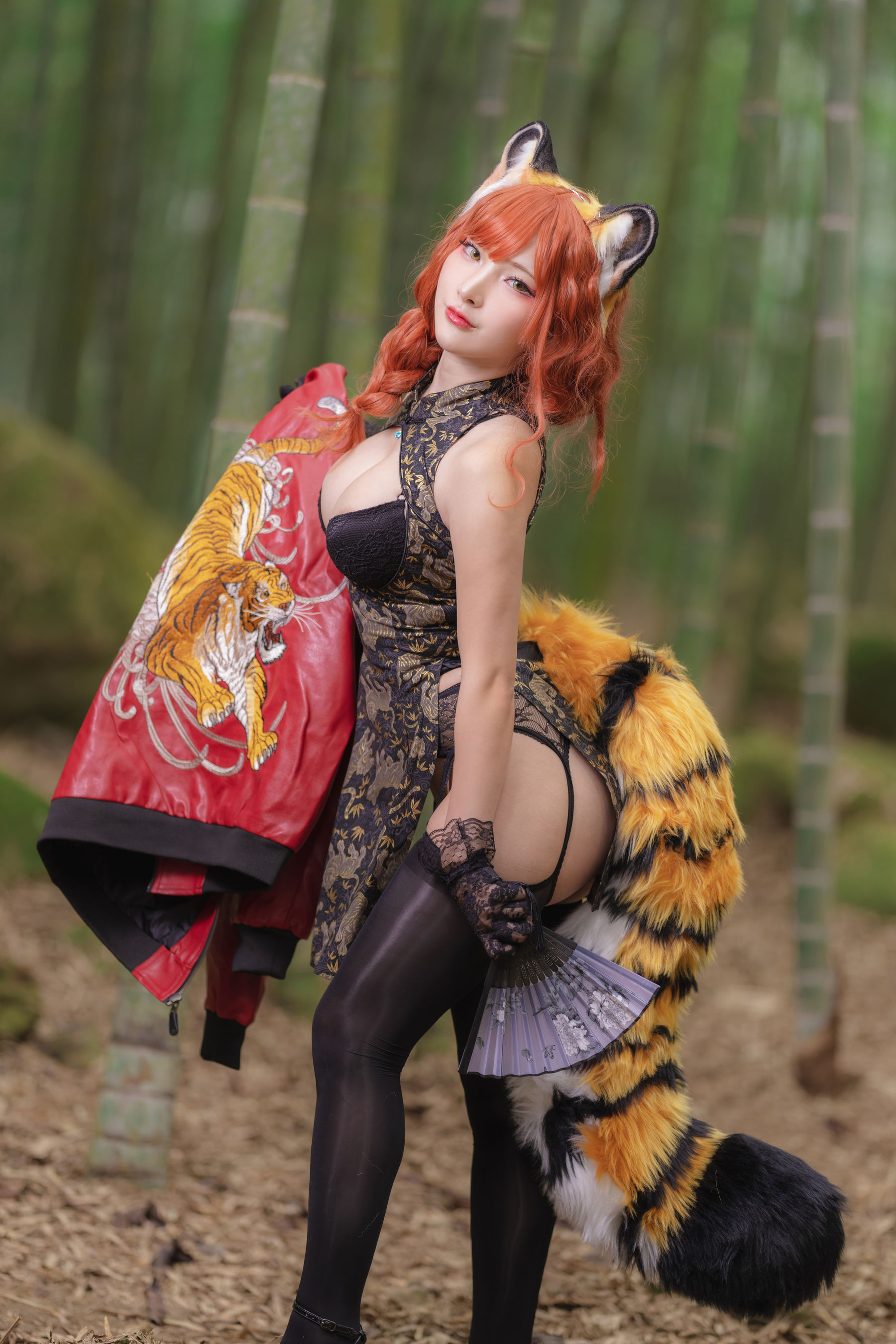 [Fantasy Factory] 小丁 Cosplay写真 - 2022.01 Tiger cheongsam/(23P)