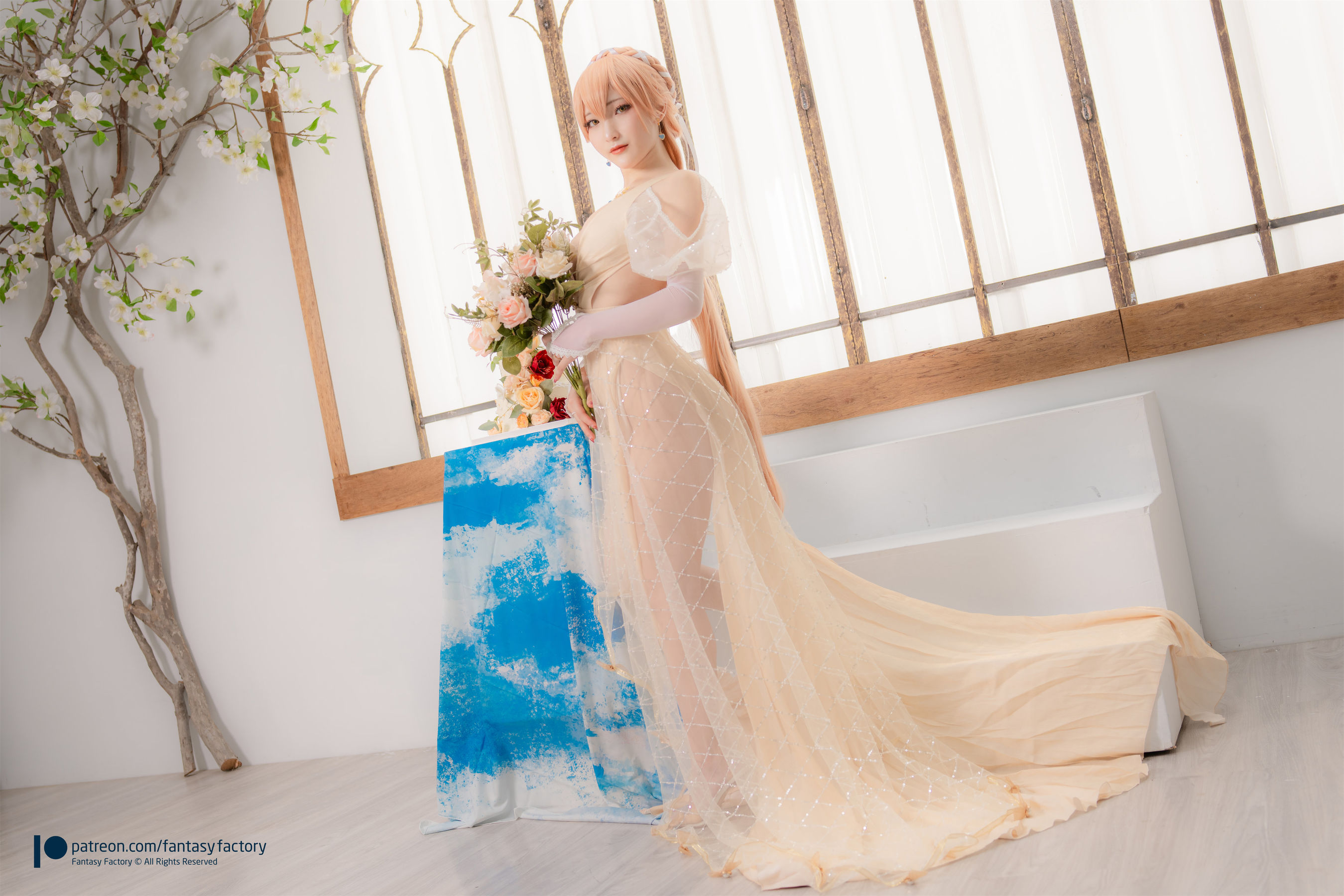 [Fantasy Factory] 小丁 Cosplay写真 - 2022.02 Ots-14 Wedding dress/(29P)