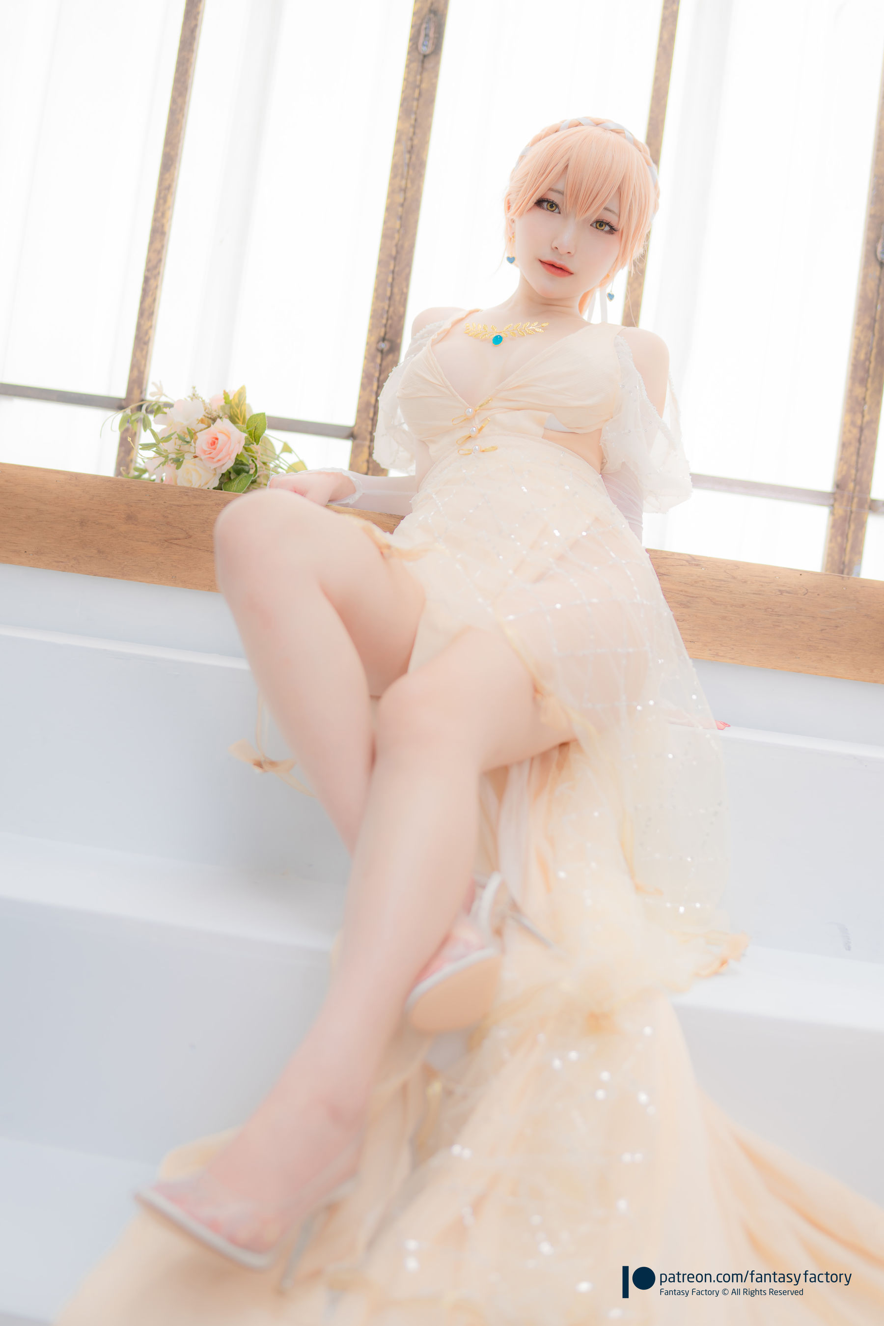 [Fantasy Factory] 小丁 Cosplay写真 - 2022.02 Ots-14 Wedding dress/(29P)