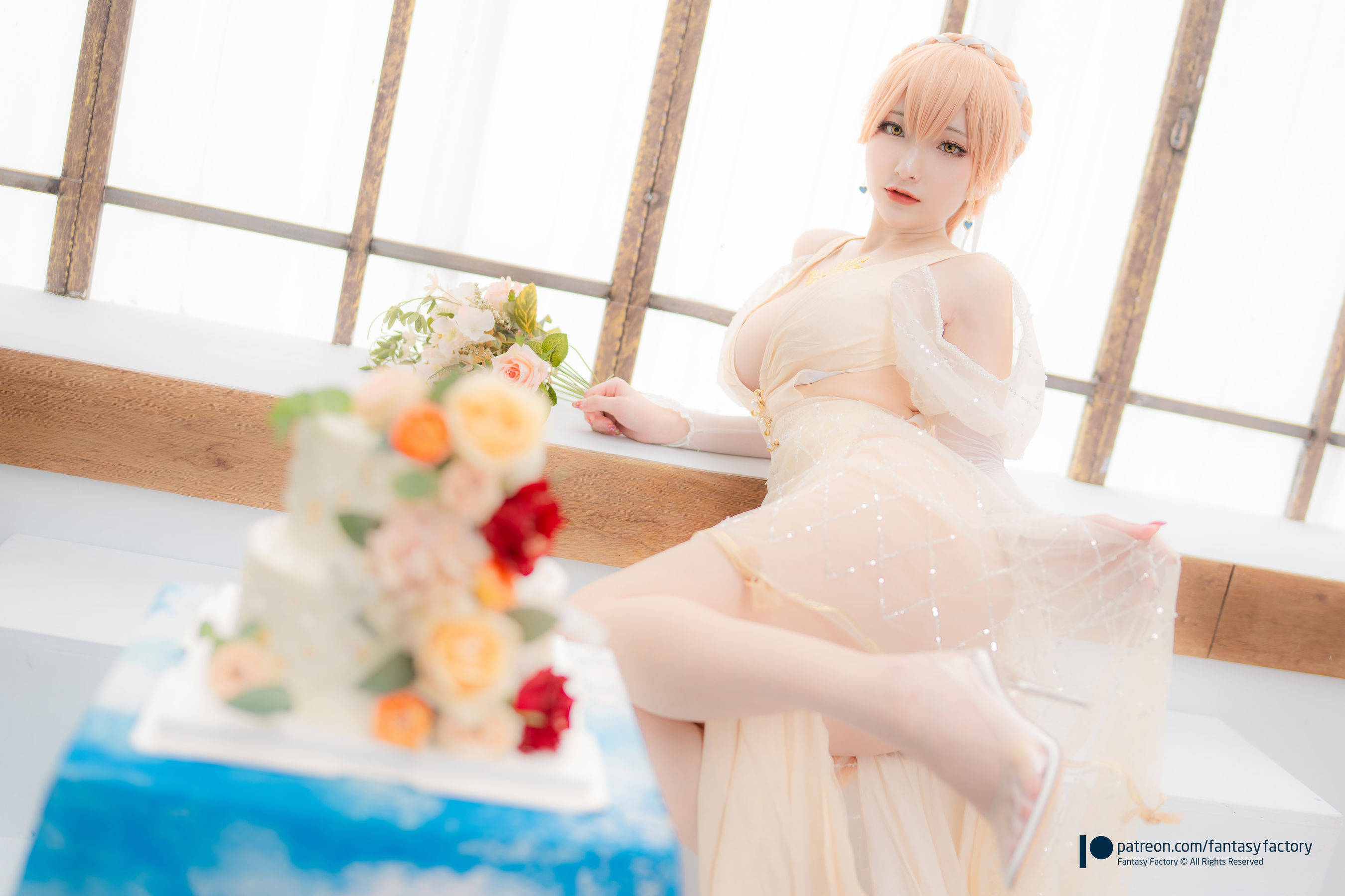 [Fantasy Factory] 小丁 Cosplay写真 - 2022.02 Ots-14 Wedding dress/(29P)