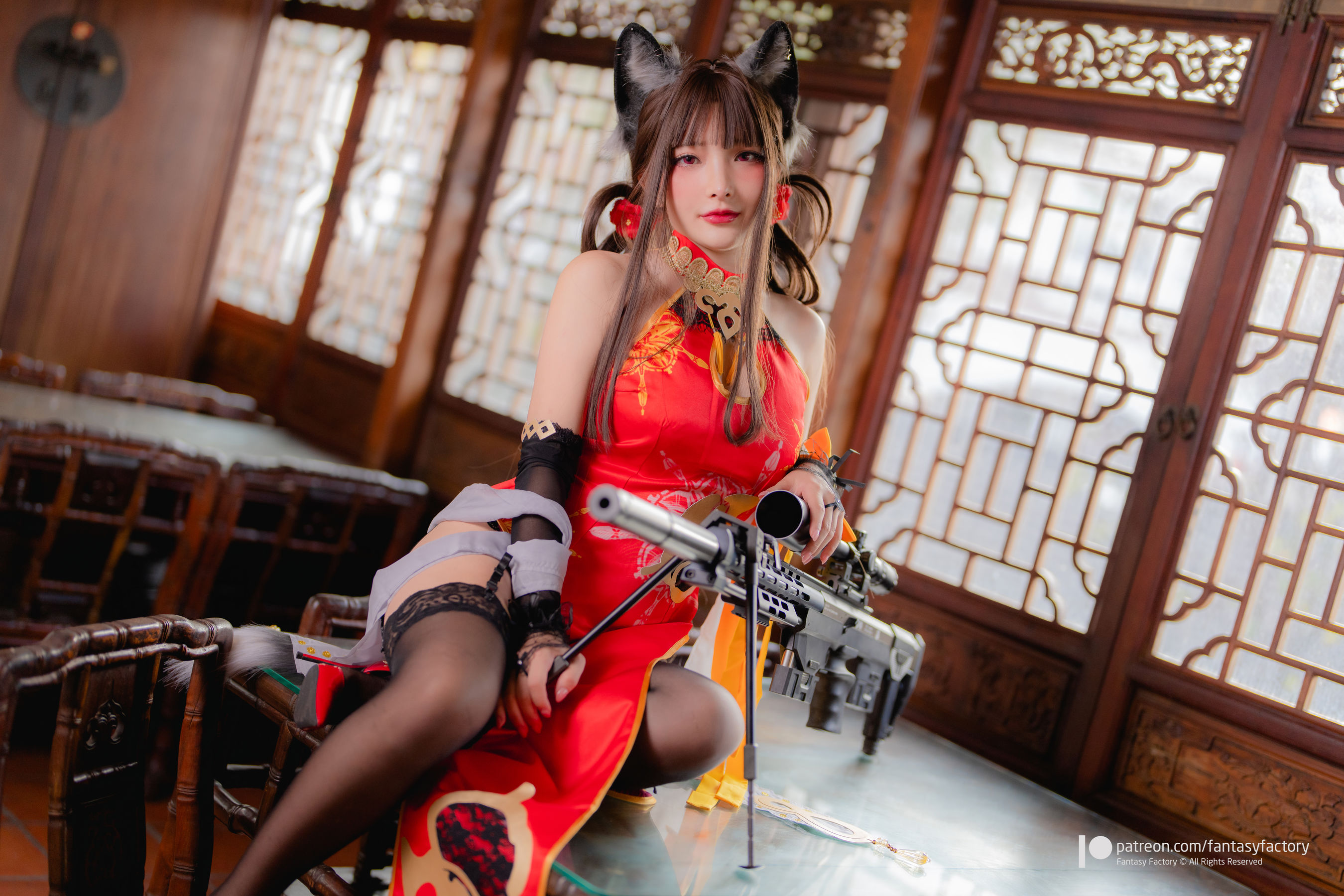 [Fantasy Factory] 小丁 Cosplay写真 - 2022.01 DSR-50 cheongsam/(22P)