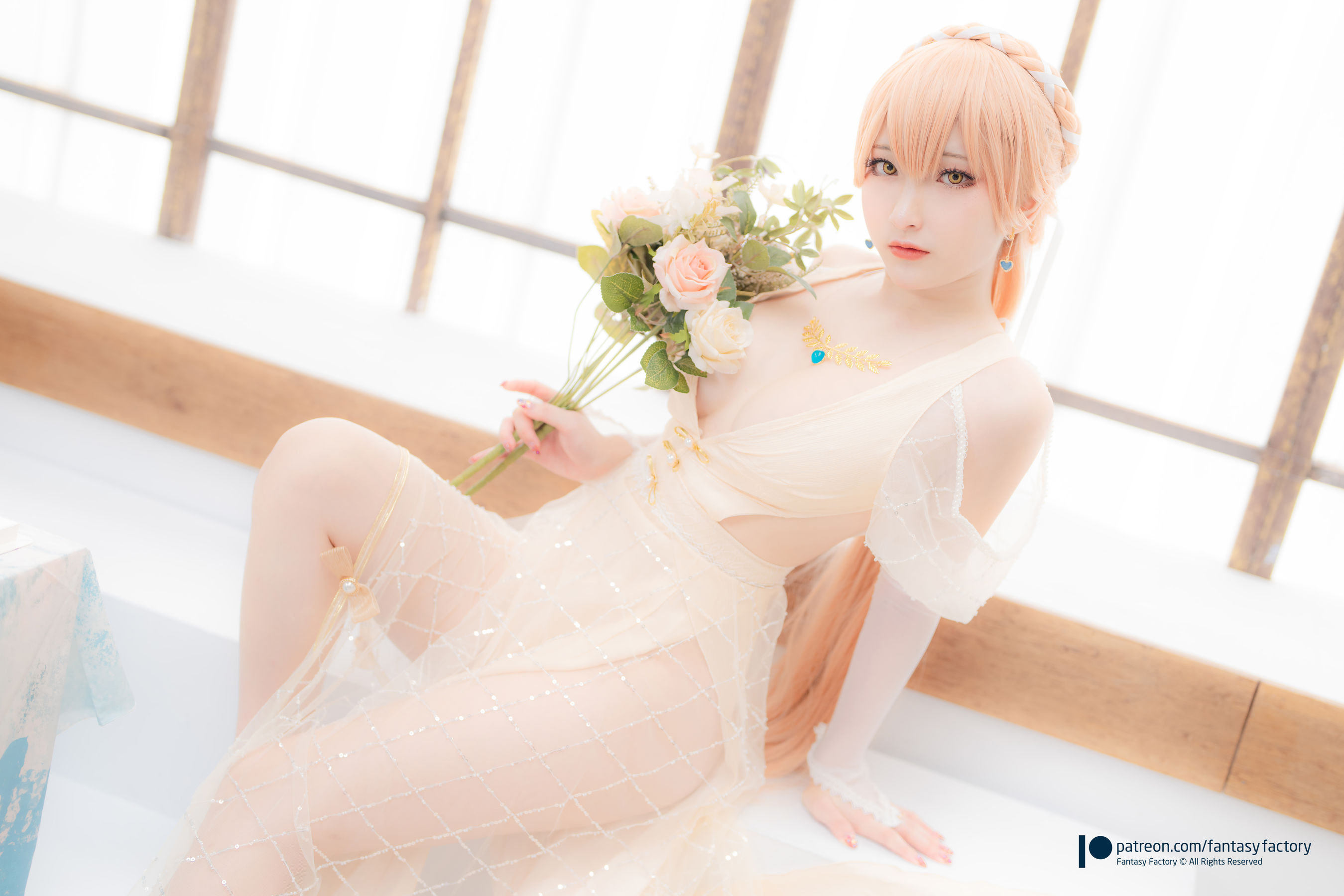 [Fantasy Factory] 小丁 Cosplay写真 - 2022.02 Ots-14 Wedding dress/(29P)