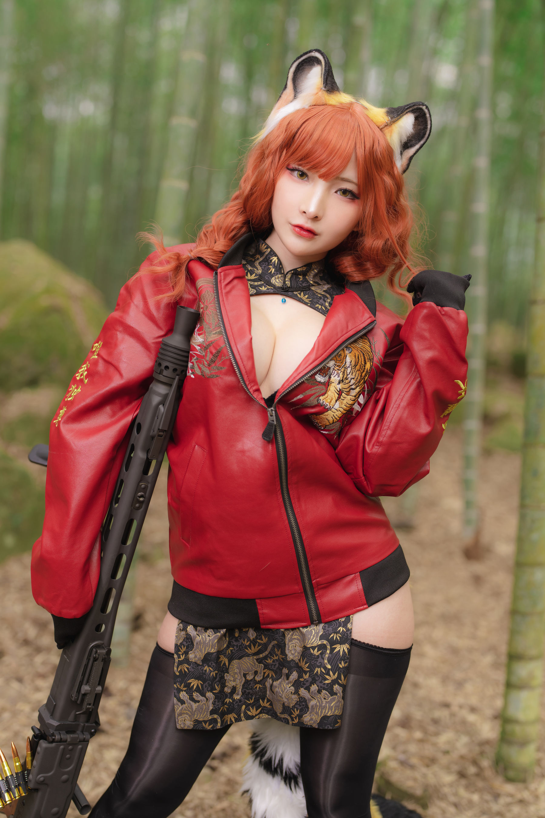 [Fantasy Factory] 小丁 Cosplay写真 - 2022.01 Tiger cheongsam/(23P)