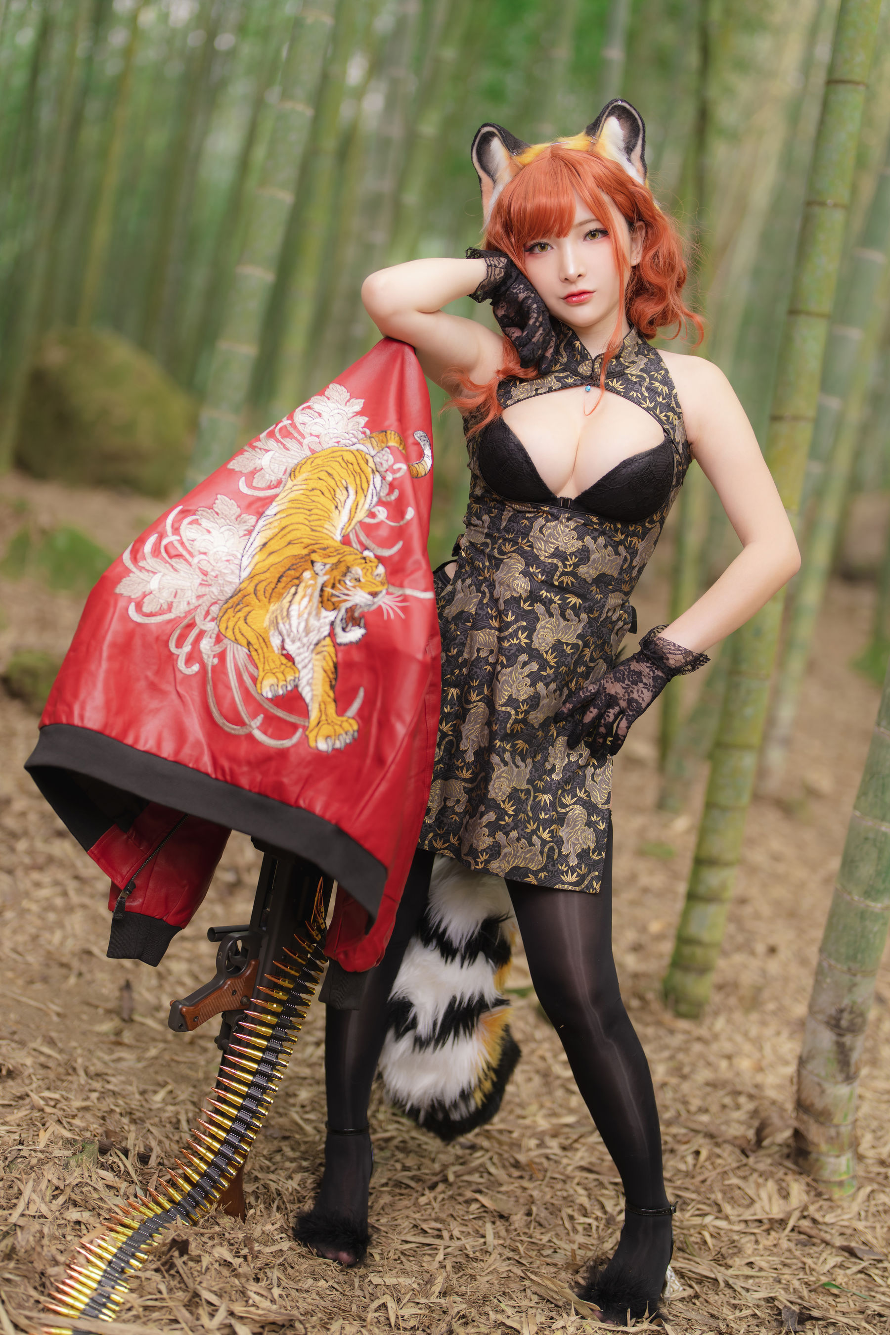 [Fantasy Factory] 小丁 Cosplay写真 - 2022.01 Tiger cheongsam/(23P)