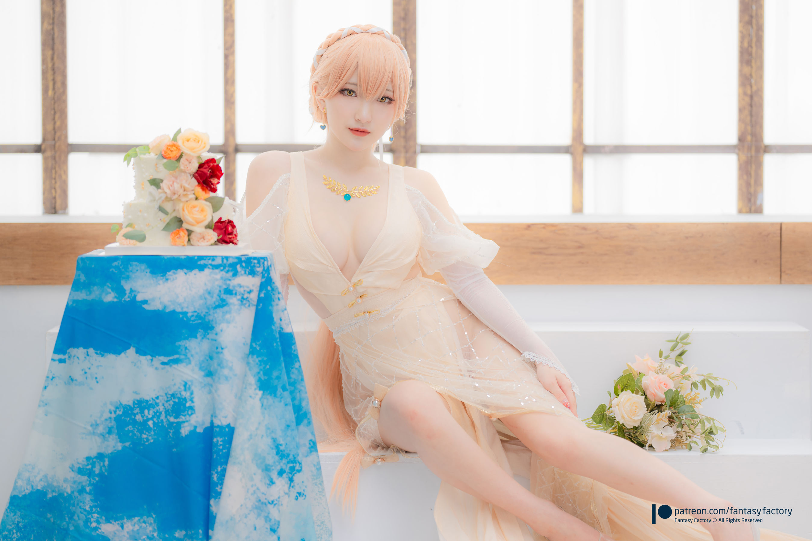 [Fantasy Factory] 小丁 Cosplay写真 - 2022.02 Ots-14 Wedding dress/(29P)