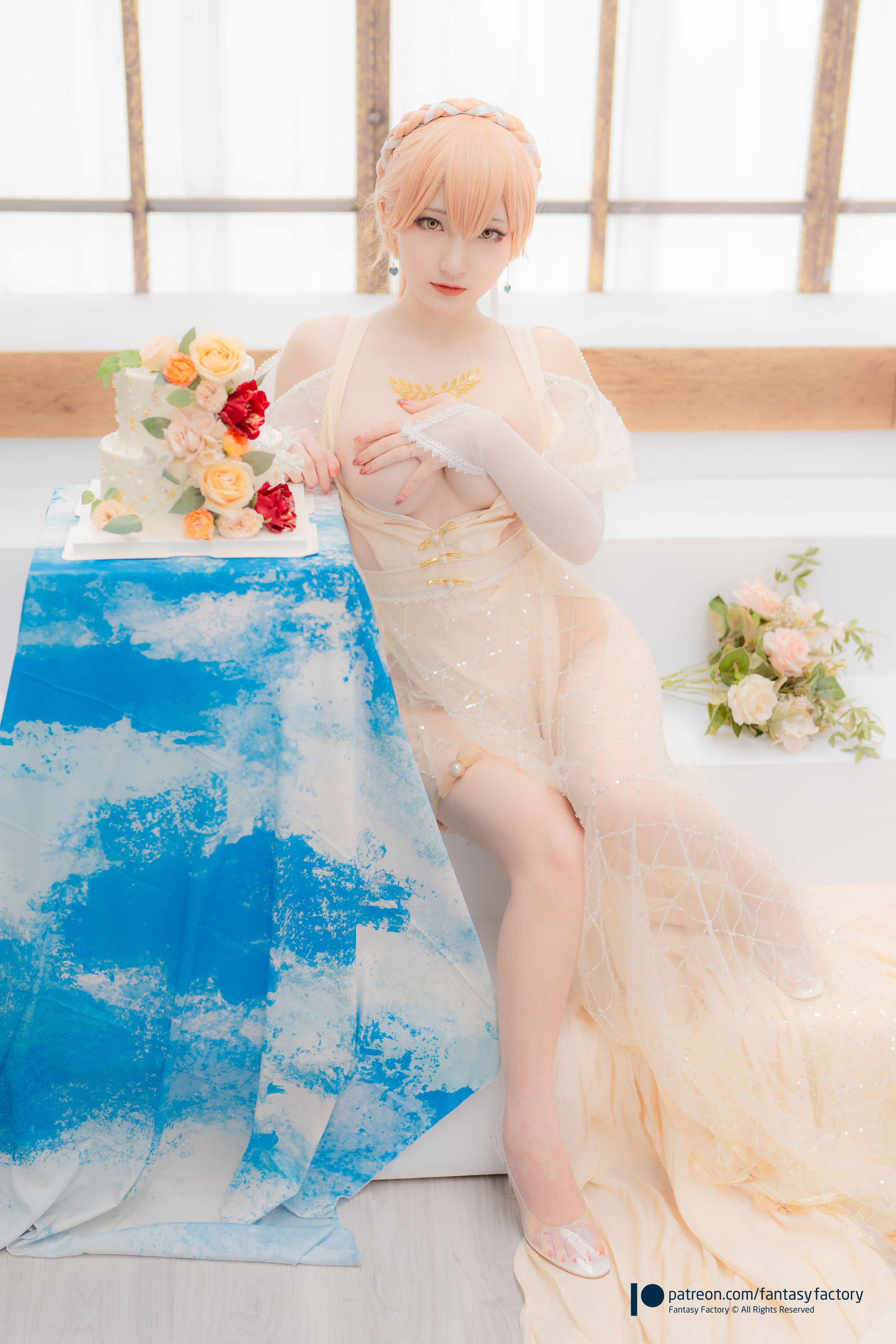 [Fantasy Factory] 小丁 Cosplay写真 - 2022.02 Ots-14 Wedding dress/(29P)