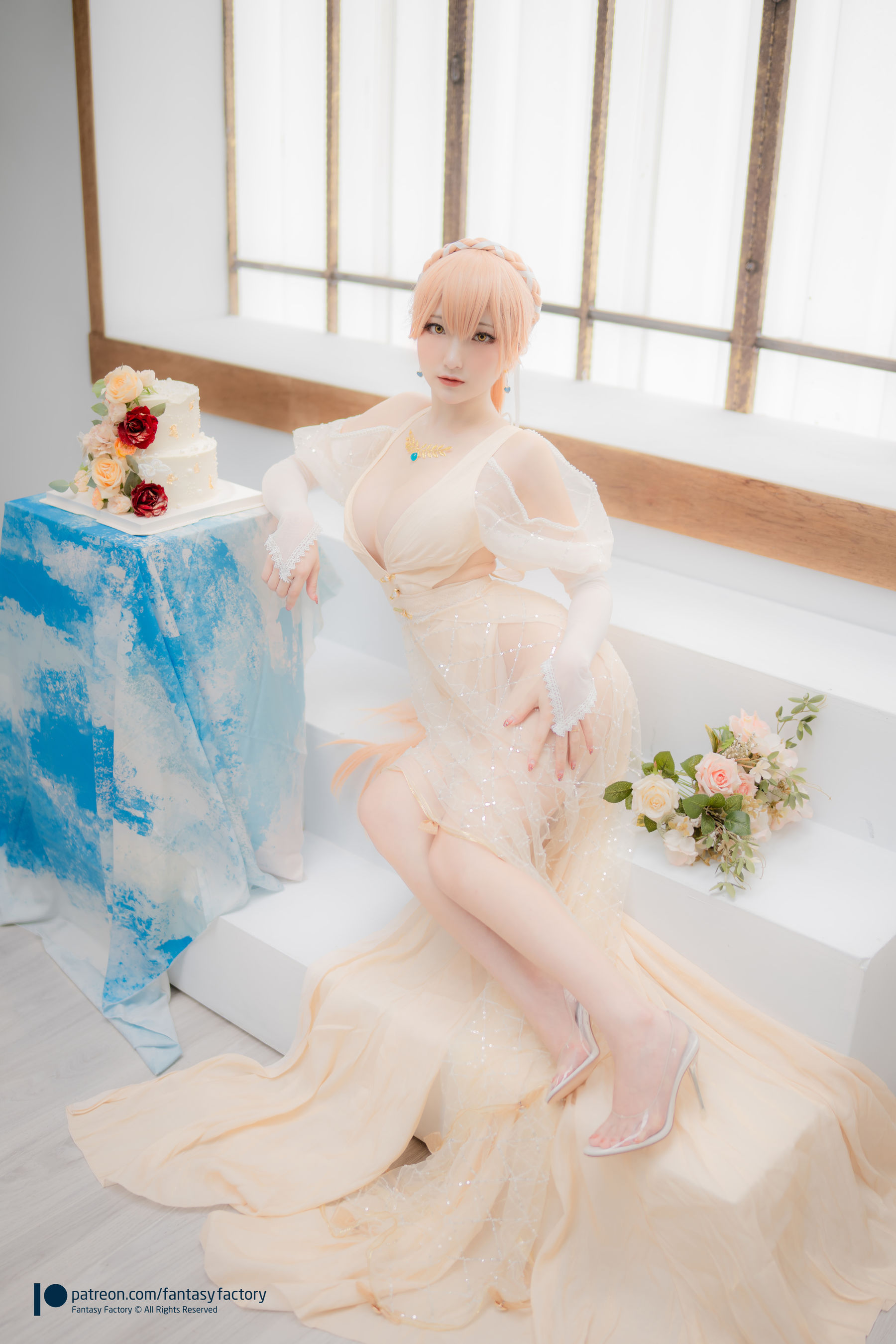 [Fantasy Factory] 小丁 Cosplay写真 - 2022.02 Ots-14 Wedding dress/(29P)