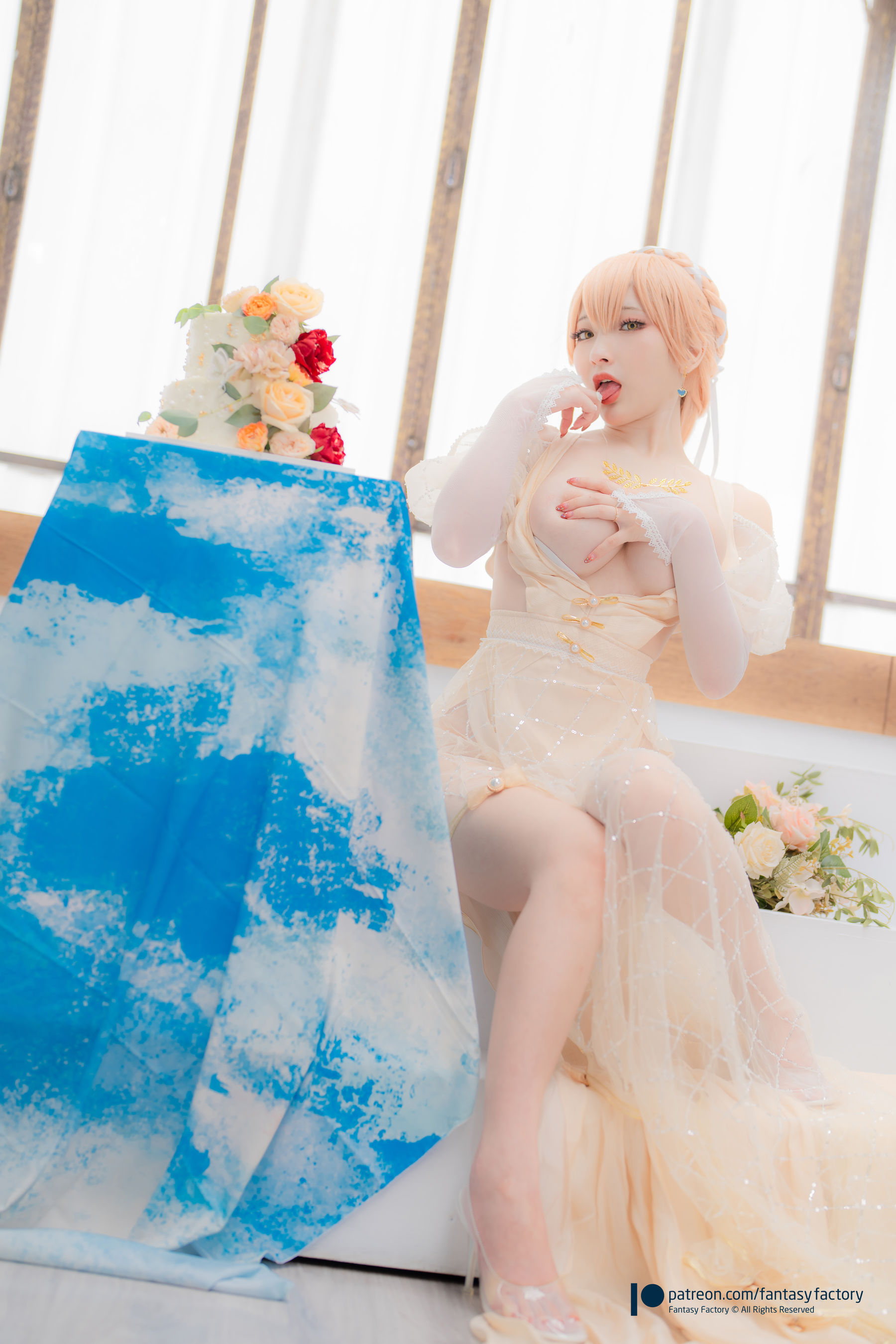 [Fantasy Factory] 小丁 Cosplay写真 - 2022.02 Ots-14 Wedding dress/(29P)