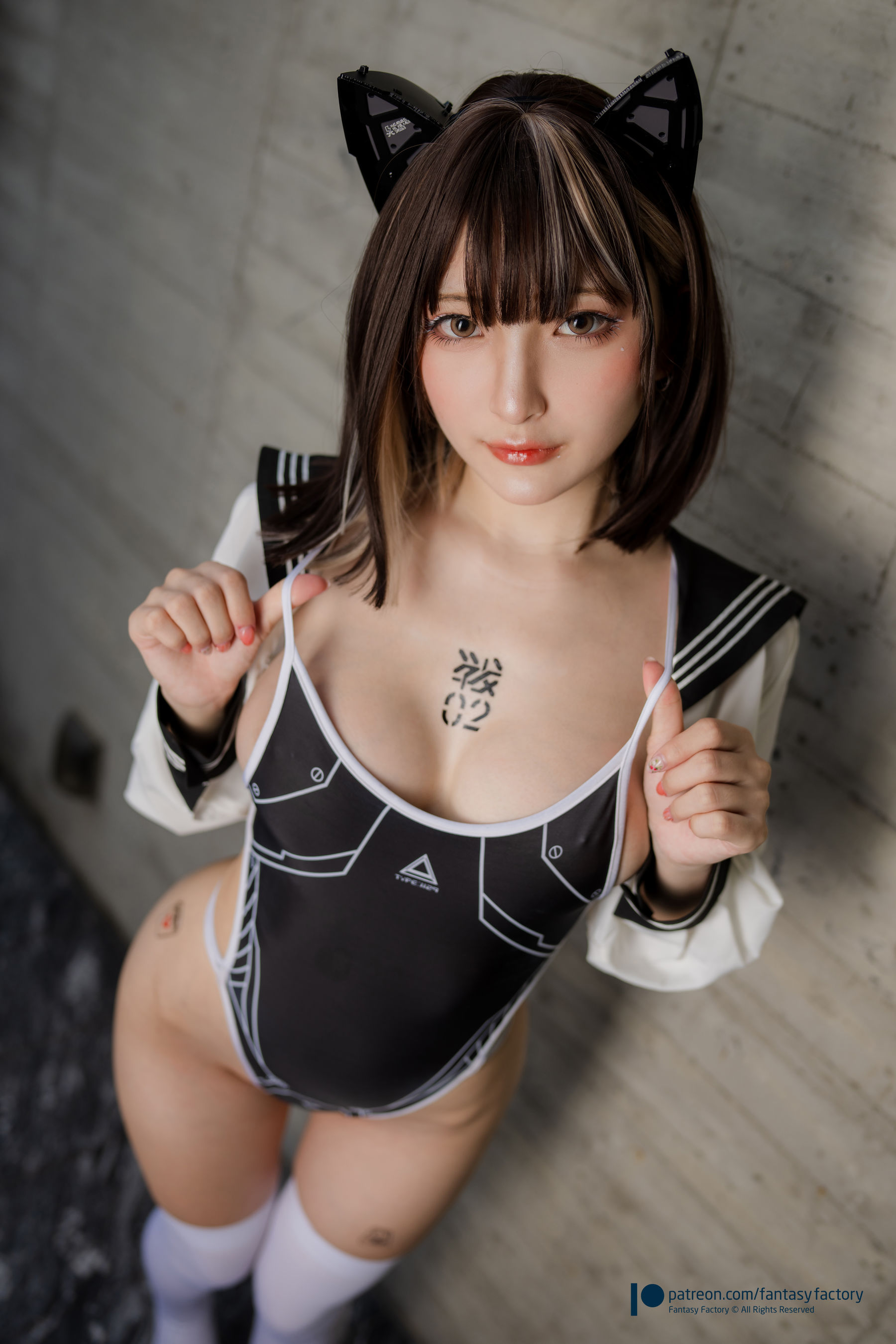 [Fantasy Factory] 小丁 Cosplay写真 - 2022.02 Sailor suit athletic swimsuit/(18P)