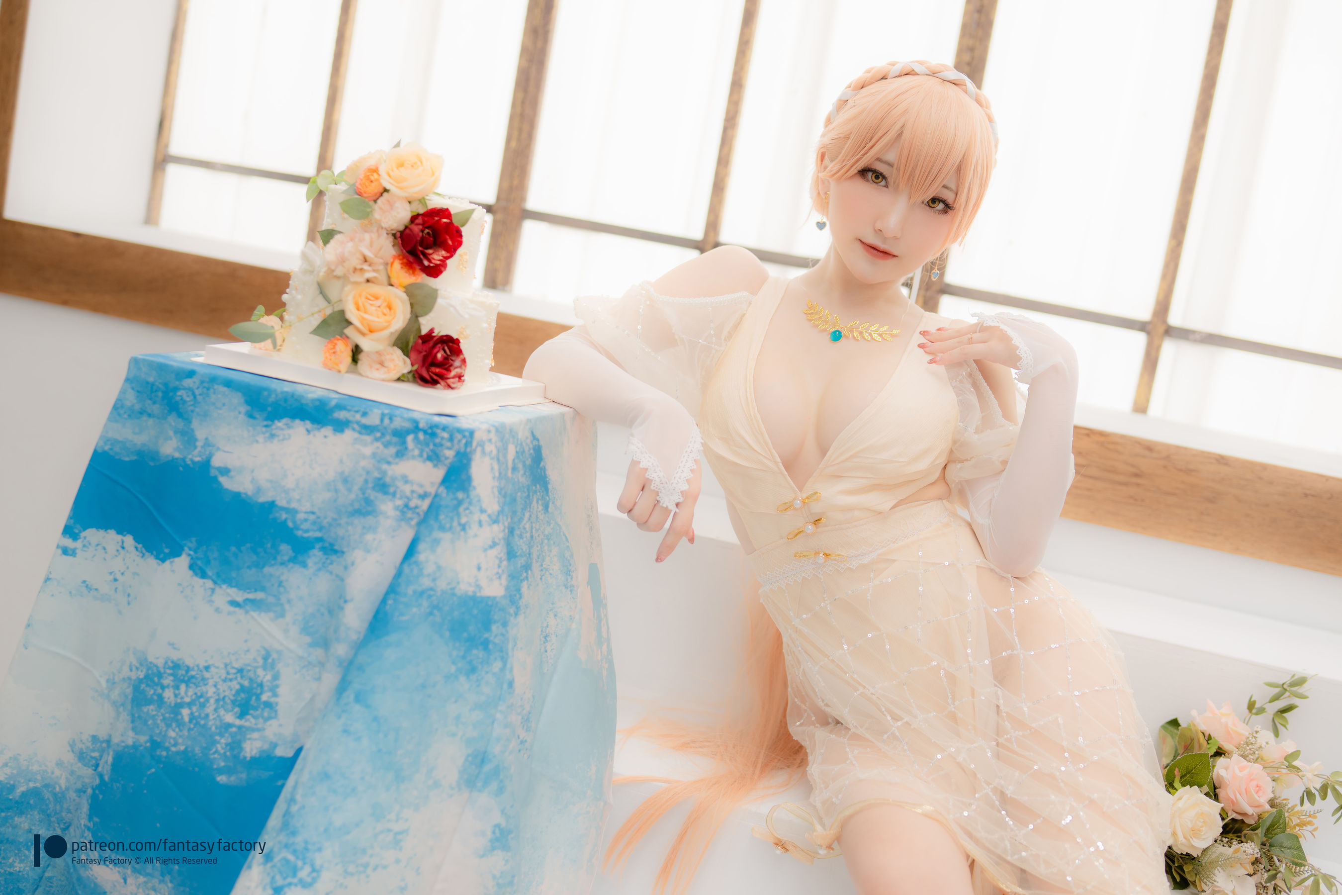 [Fantasy Factory] 小丁 Cosplay写真 - 2022.02 Ots-14 Wedding dress/(29P)