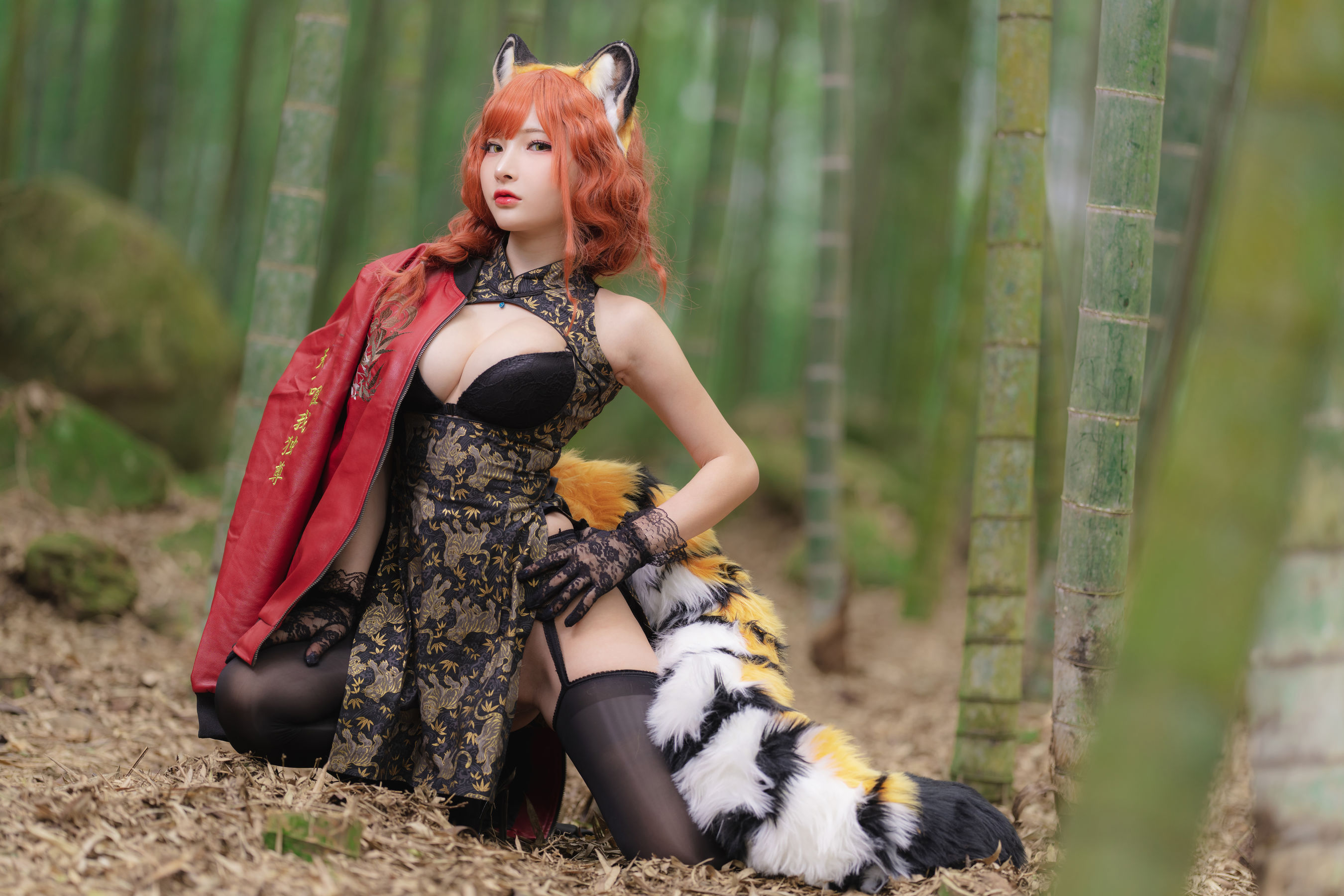 [Fantasy Factory] 小丁 Cosplay写真 - 2022.01 Tiger cheongsam/(23P)