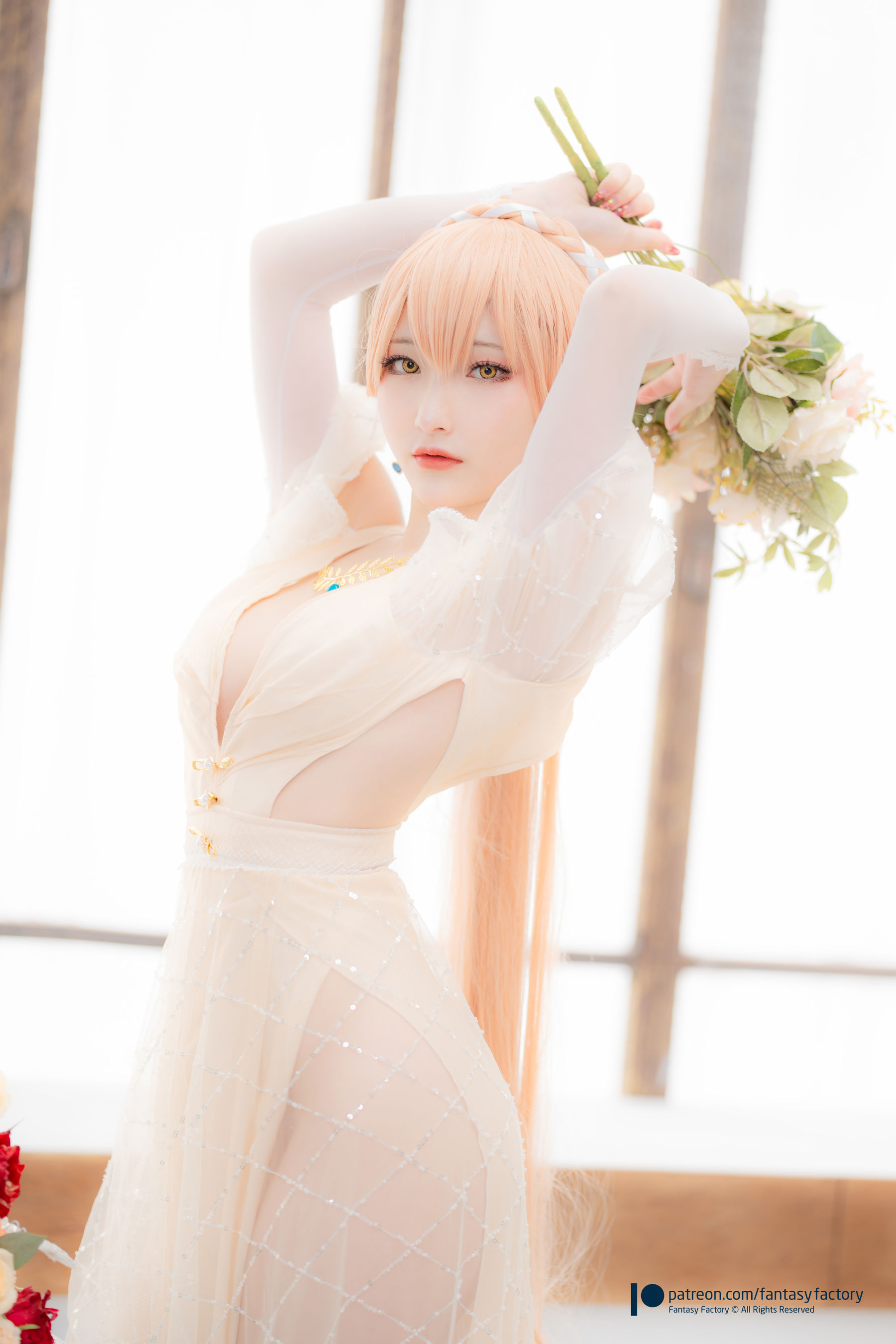 [Fantasy Factory] 小丁 Cosplay写真 - 2022.02 Ots-14 Wedding dress/(29P)