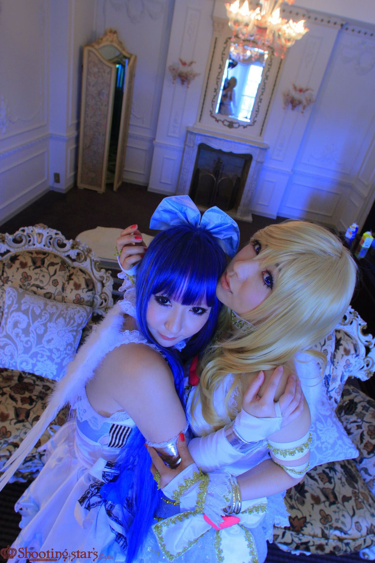 绫香サク (Saku サク Saku Ayaka) &Hanamura Saki(花邑沙希)《Panty & Stocking with Garterbelt》 [Shooting Star s]/(99P)