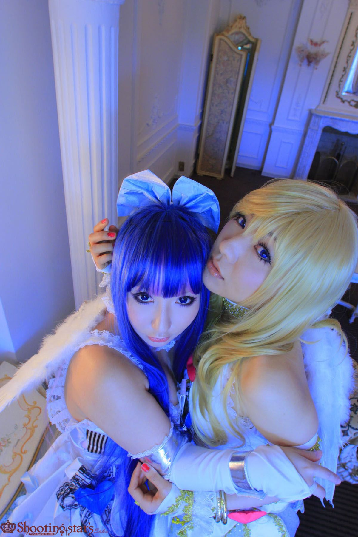 绫香サク (Saku サク Saku Ayaka) &Hanamura Saki(花邑沙希)《Panty & Stocking with Garterbelt》 [Shooting Star s]/(99P)