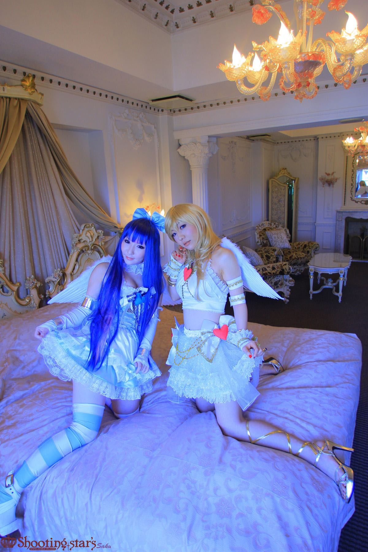 绫香サク (Saku サク Saku Ayaka) &Hanamura Saki(花邑沙希)《Panty & Stocking with Garterbelt》 [Shooting Star s]/(99P)