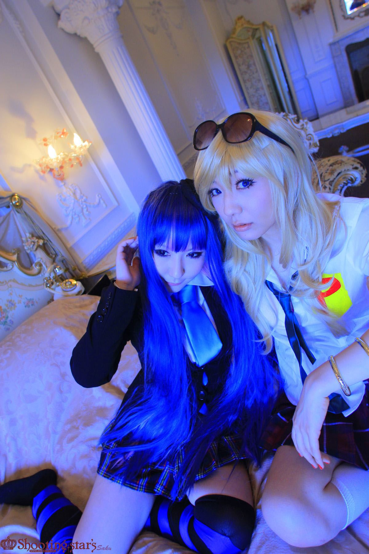 绫香サク (Saku サク Saku Ayaka) &Hanamura Saki(花邑沙希)《Panty & Stocking with Garterbelt》 [Shooting Star s]/(99P)