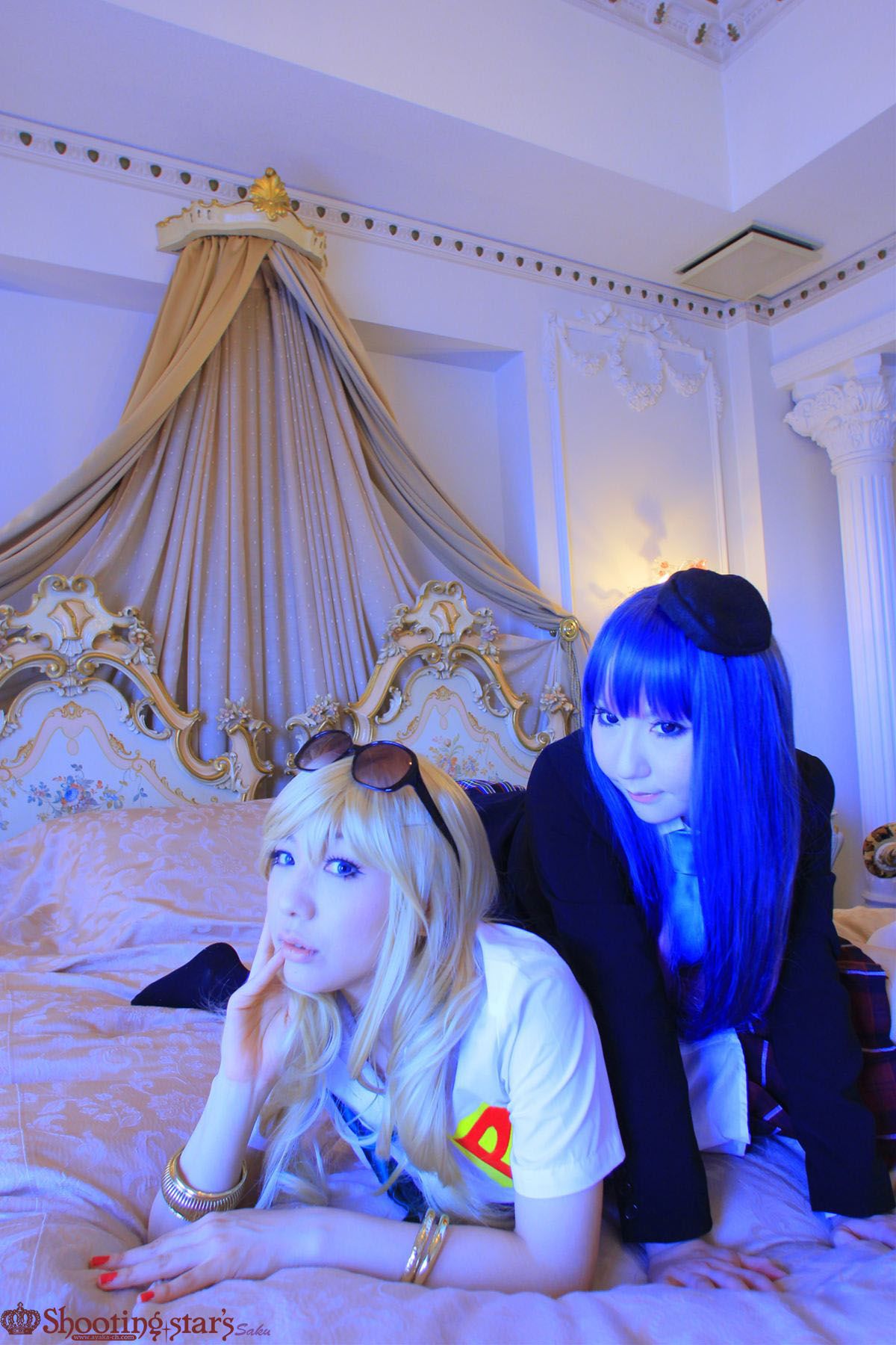 绫香サク (Saku サク Saku Ayaka) &Hanamura Saki(花邑沙希)《Panty & Stocking with Garterbelt》 [Shooting Star s]/(99P)