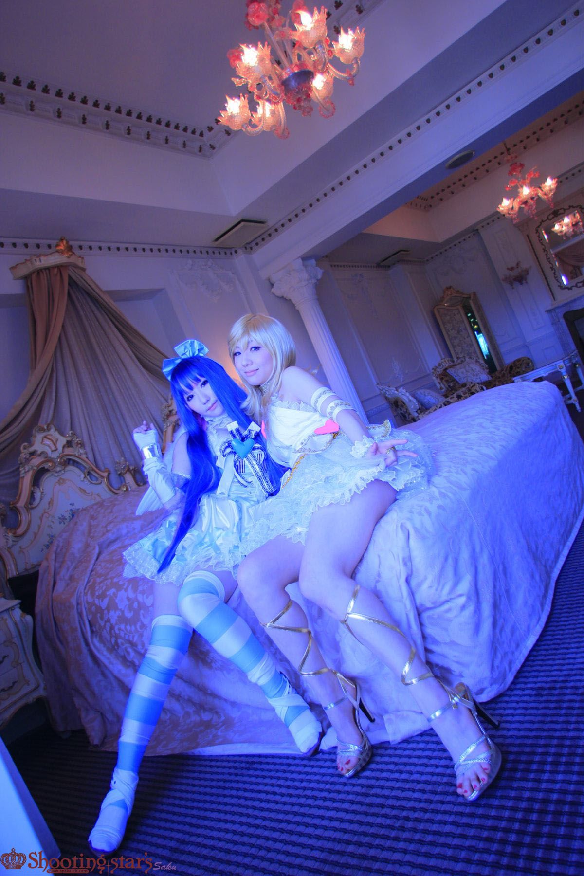 绫香サク (Saku サク Saku Ayaka) &Hanamura Saki(花邑沙希)《Panty & Stocking with Garterbelt》 [Shooting Star s]/(99P)