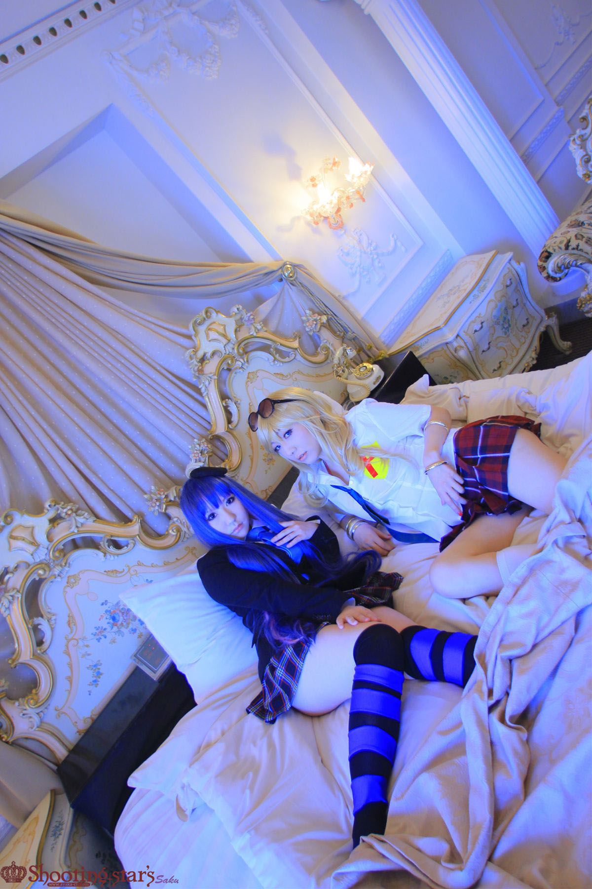 绫香サク (Saku サク Saku Ayaka) &Hanamura Saki(花邑沙希)《Panty & Stocking with Garterbelt》 [Shooting Star s]/(99P)