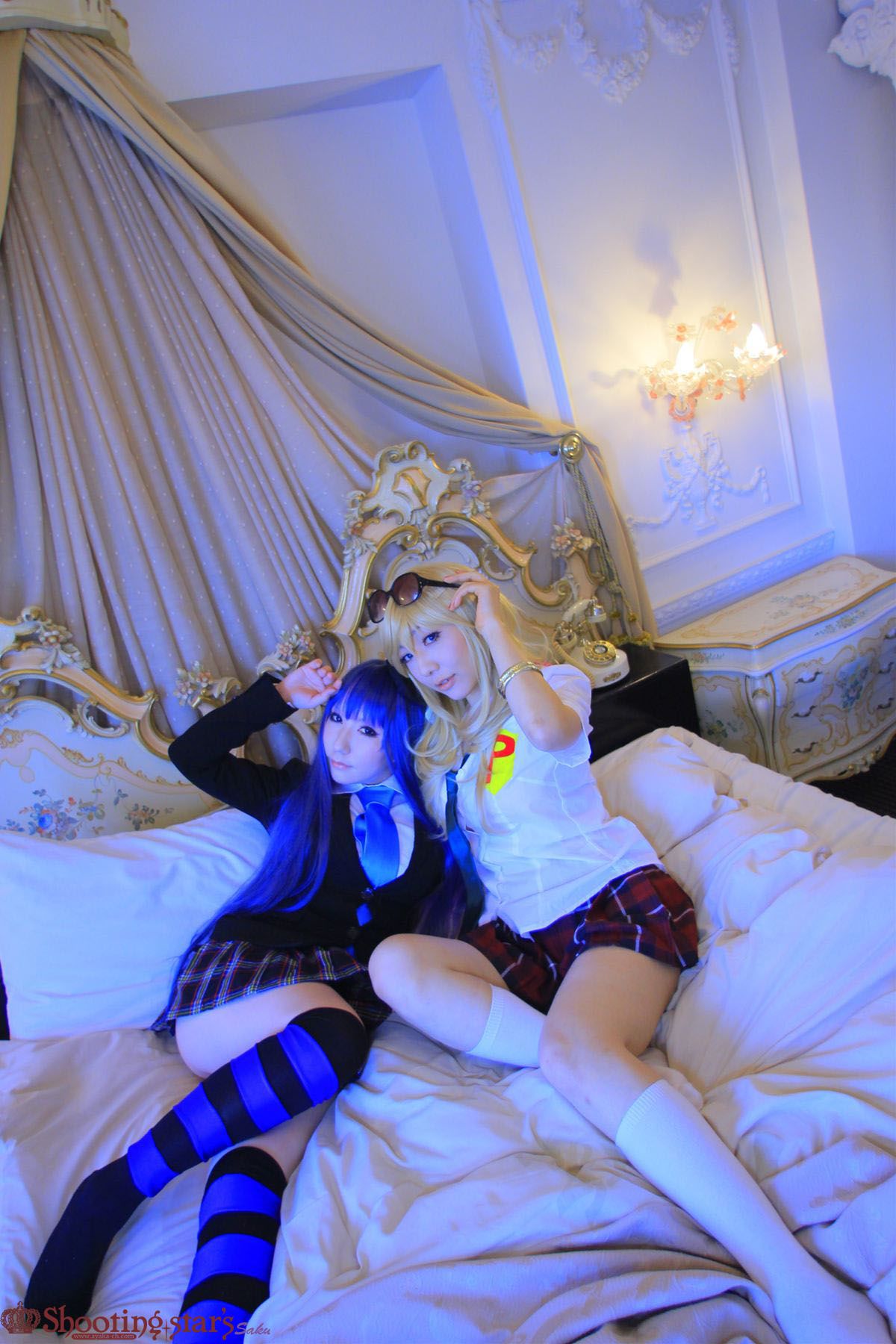 绫香サク (Saku サク Saku Ayaka) &Hanamura Saki(花邑沙希)《Panty & Stocking with Garterbelt》 [Shooting Star s]/(99P)