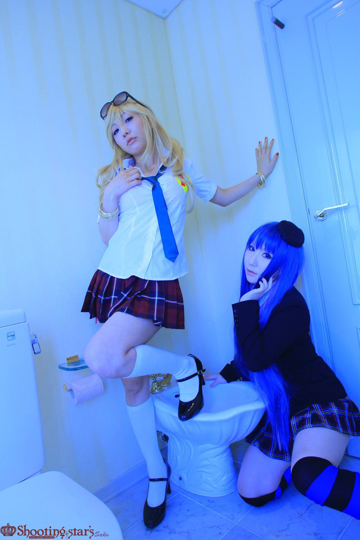 绫香サク (Saku サク Saku Ayaka) &Hanamura Saki(花邑沙希)《Panty & Stocking with Garterbelt》 [Shooting Star s]/(99P)