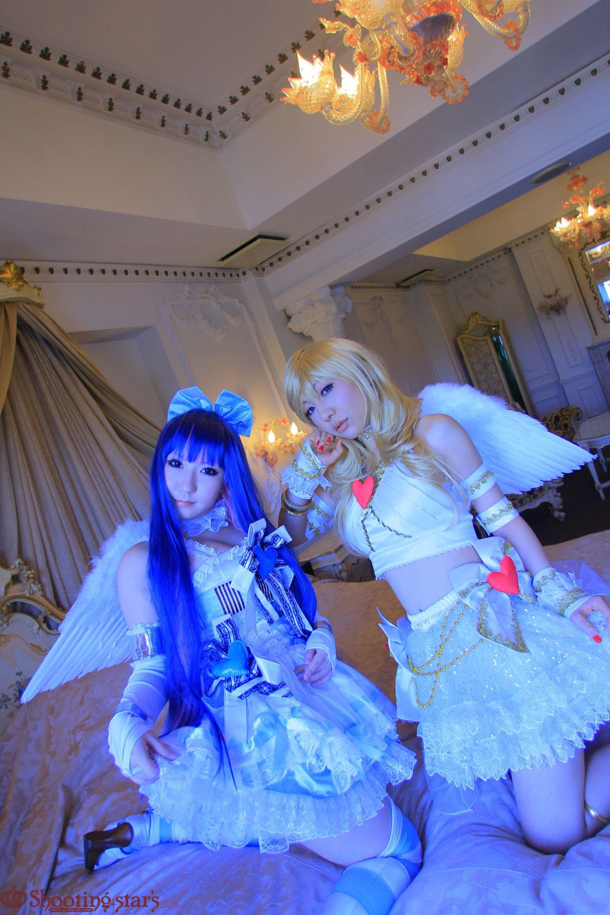 绫香サク (Saku サク Saku Ayaka) &Hanamura Saki(花邑沙希)《Panty & Stocking with Garterbelt》 [Shooting Star s]/(99P)