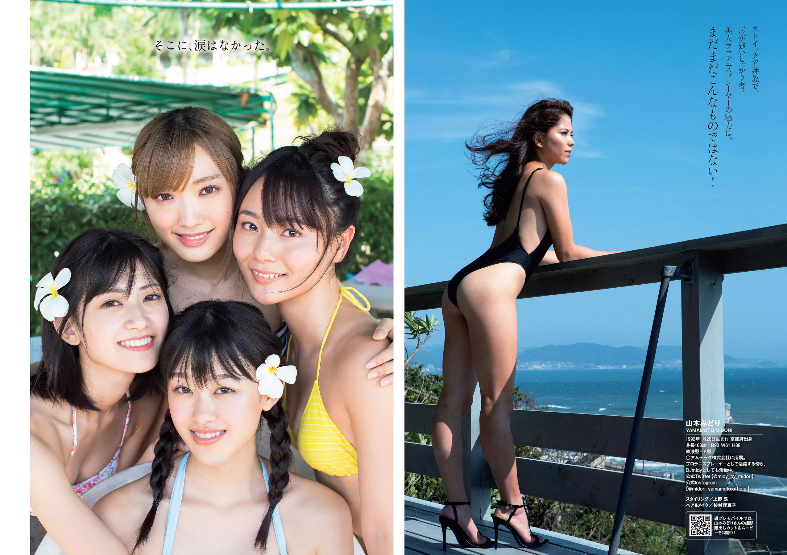 似鳥沙也加 わちみなみ 得能あゆみ 熊澤風花 山本みどり [Weekly Playboy] 2018年No.48 写真杂志/(35P)