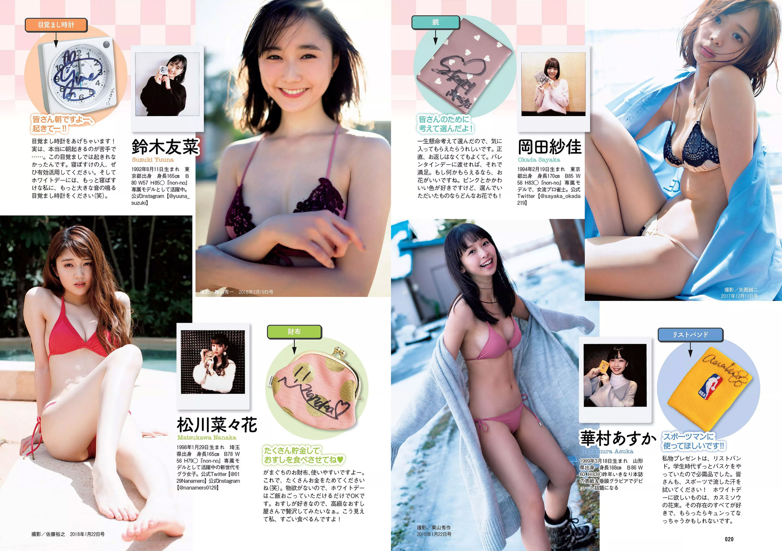 安倍乙 安位薫 田中真琴 中井りか みうらうみ トロたん [Weekly Playboy] 2018年No.09 写真杂志/(34P)