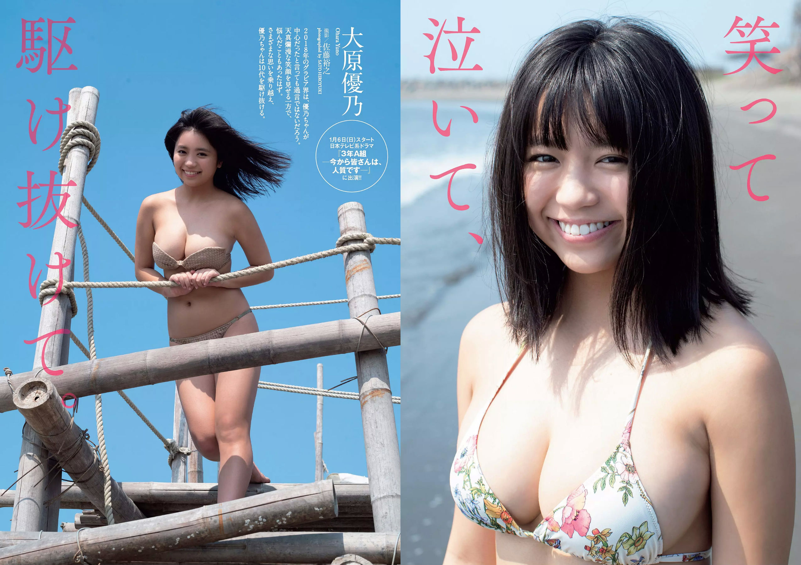 西野七瀬 傳谷英里香 大原優乃 忍野さら えなこ RENA 北野日奈子 [Weekly Playboy] 2019年No.01-02 写真杂志/(40P)