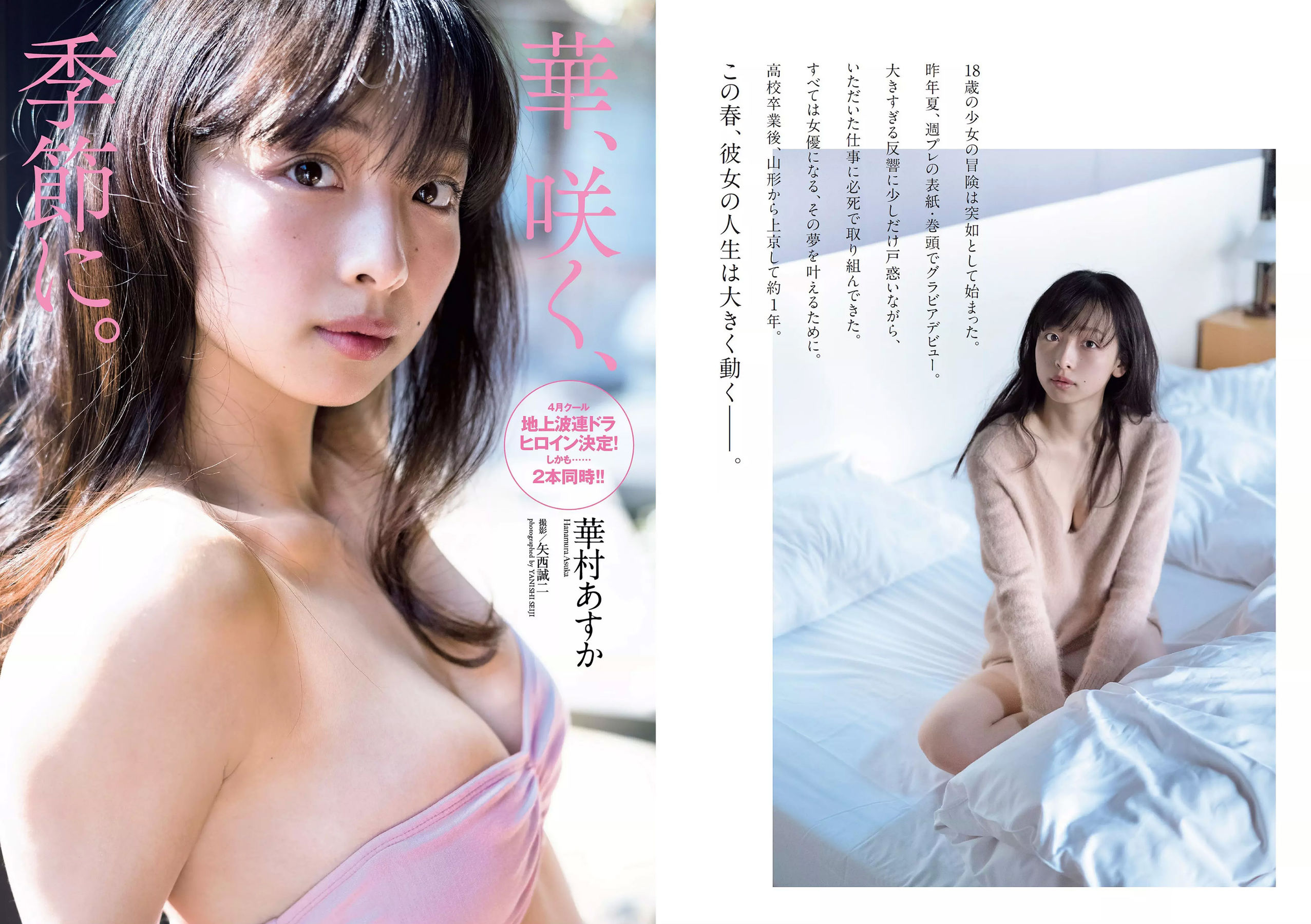 華村あすか 浅川梨奈 山本舞香 今田美桜 小坂菜緒 ☆HOSHINO [Weekly Playboy] 2018年No.12 写真杂志/(34P)