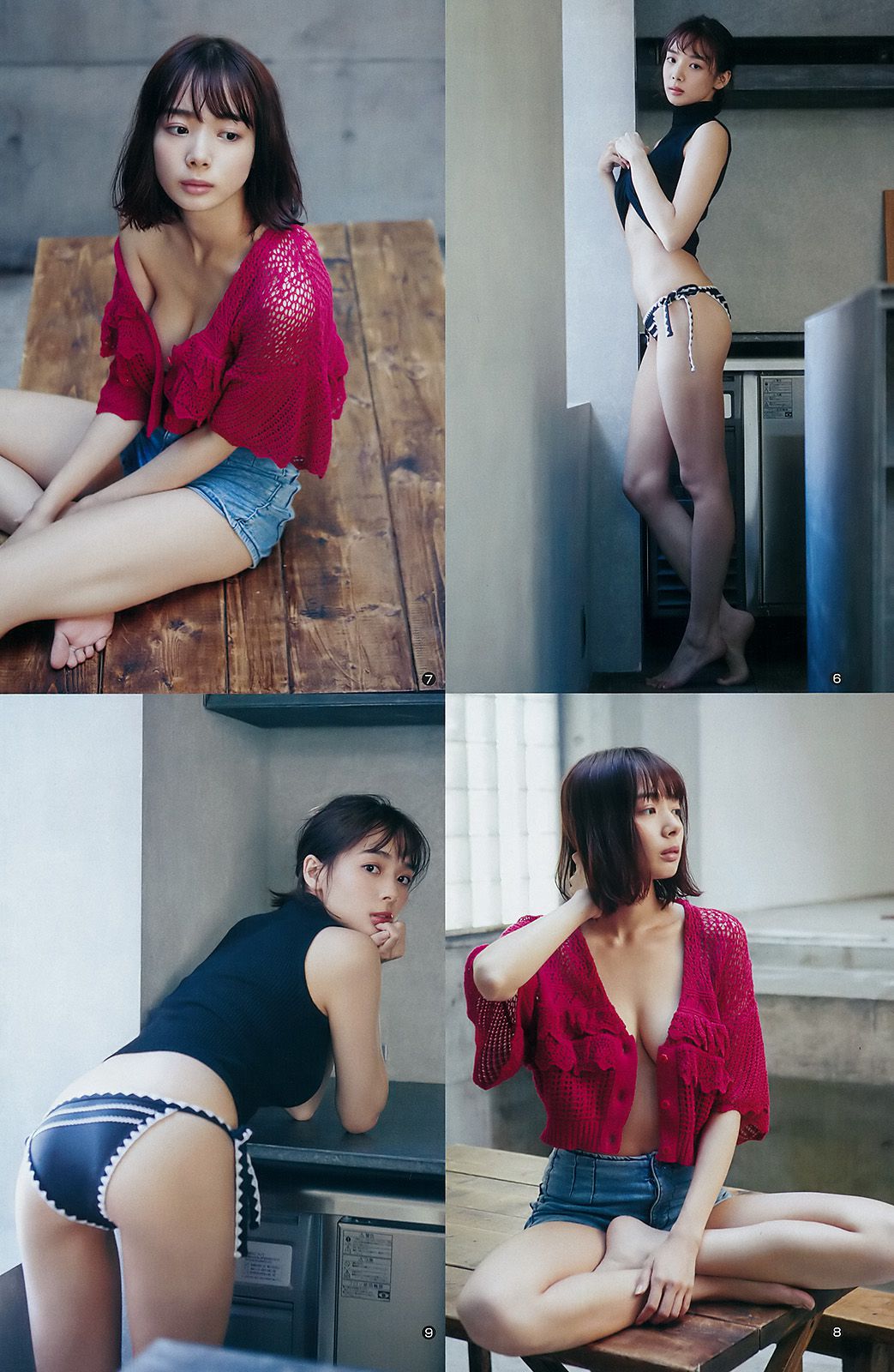 松田るか 岡田紗佳 竹内愛紗 [Weekly Young Jump] 2018年No.02 写真杂志/(16P)