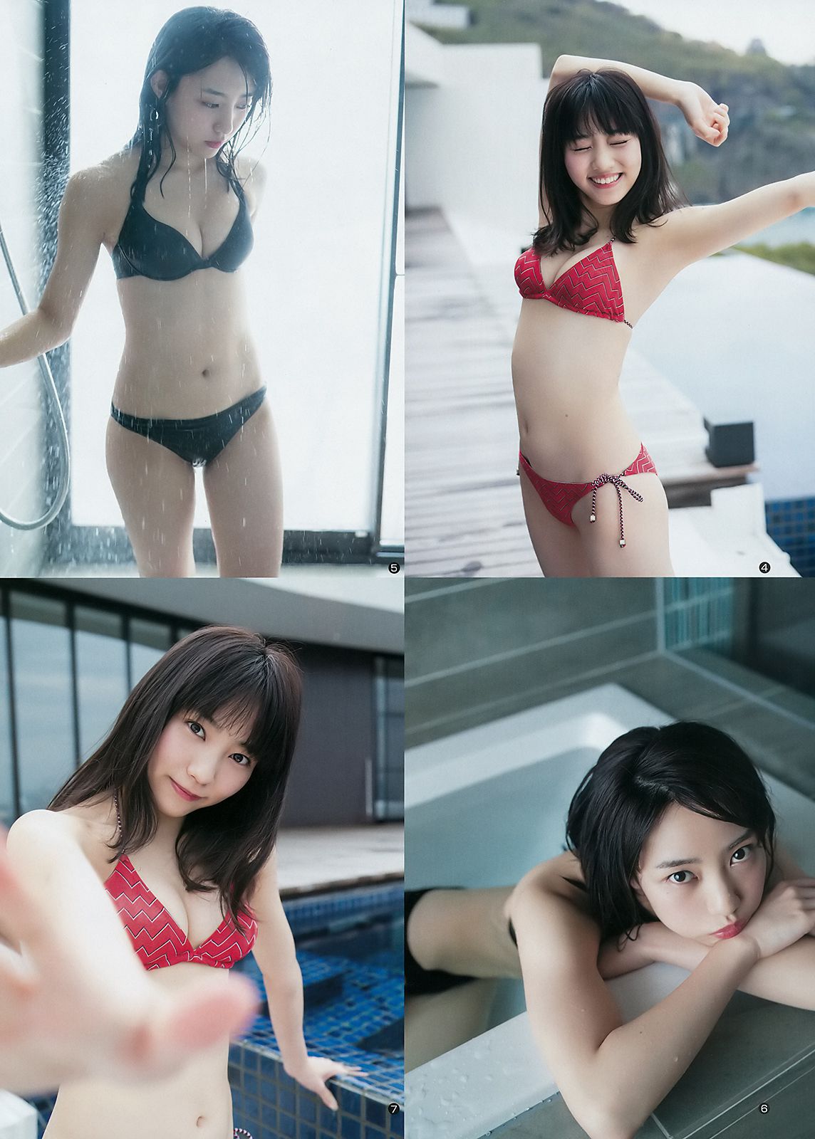 逢田梨香子 富永美杜 [Weekly Young Jump] 2018年No.17 写真杂志/(13P)