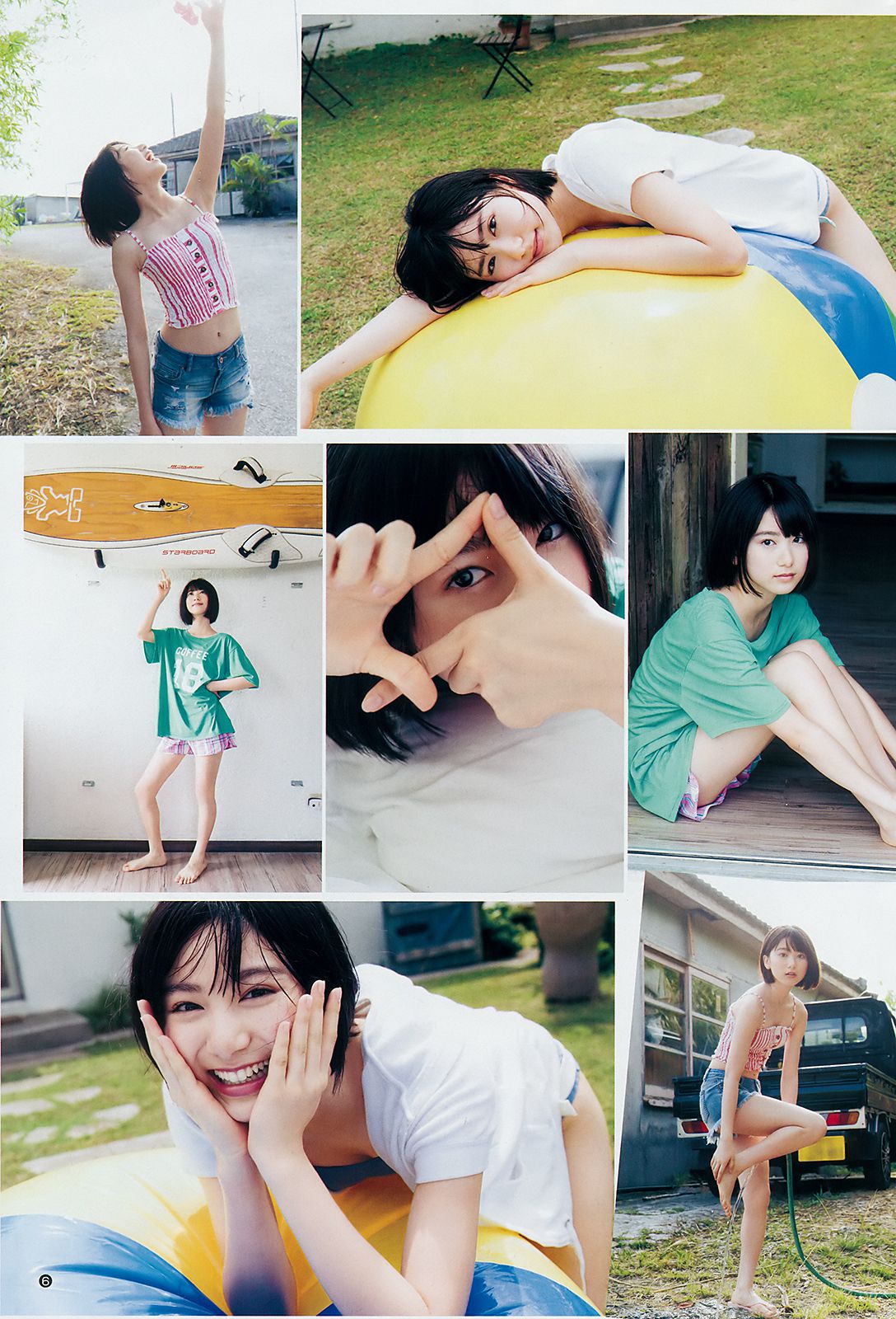 池間夏海 日比野芽奈 村西里世 西村瑠香 [Weekly Young Jump] 2018年No.39 写真杂志/(15P)