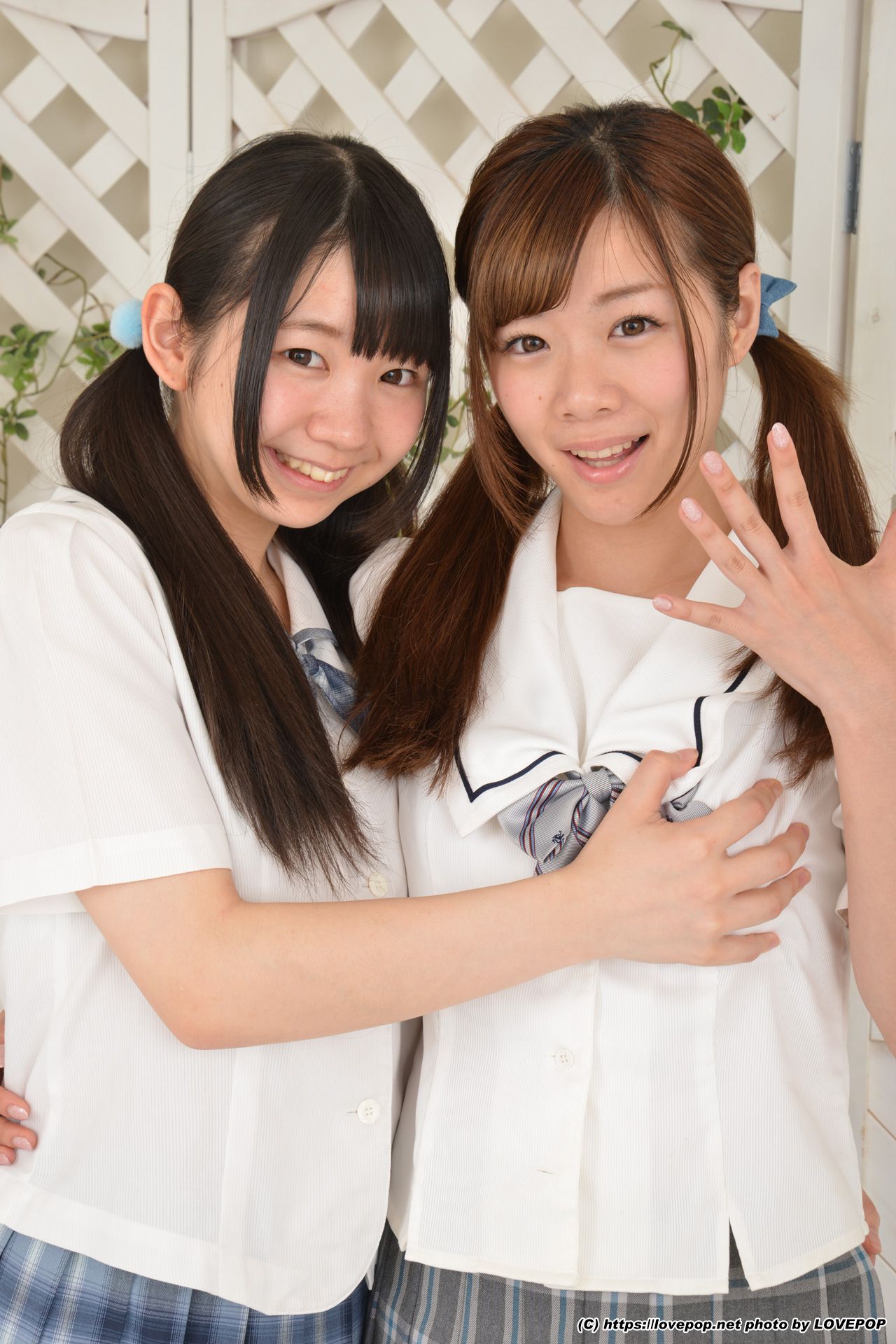 [LOVEPOP] Yuzuka Shirai&Sana Moriho 白井ゆずか&森保さな Photoset 01/(84P)