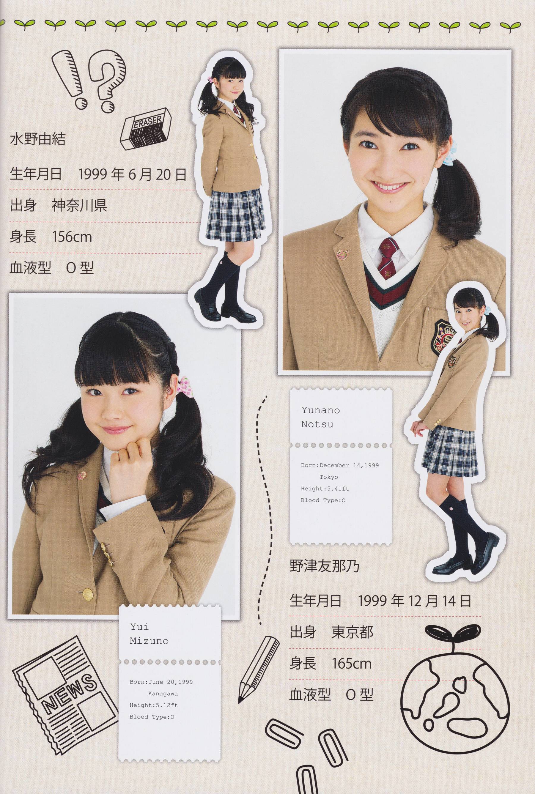 さくら学院 菊地最愛 水野由結 田口華 野津友那乃 2015年3月 卒業/(73P)