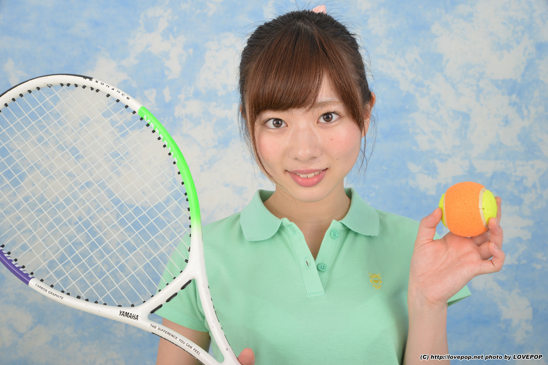 [LOVEPOP] Rin Sasayama 笹山りん white cotton dazzling tennis edition - PPV/(80P)