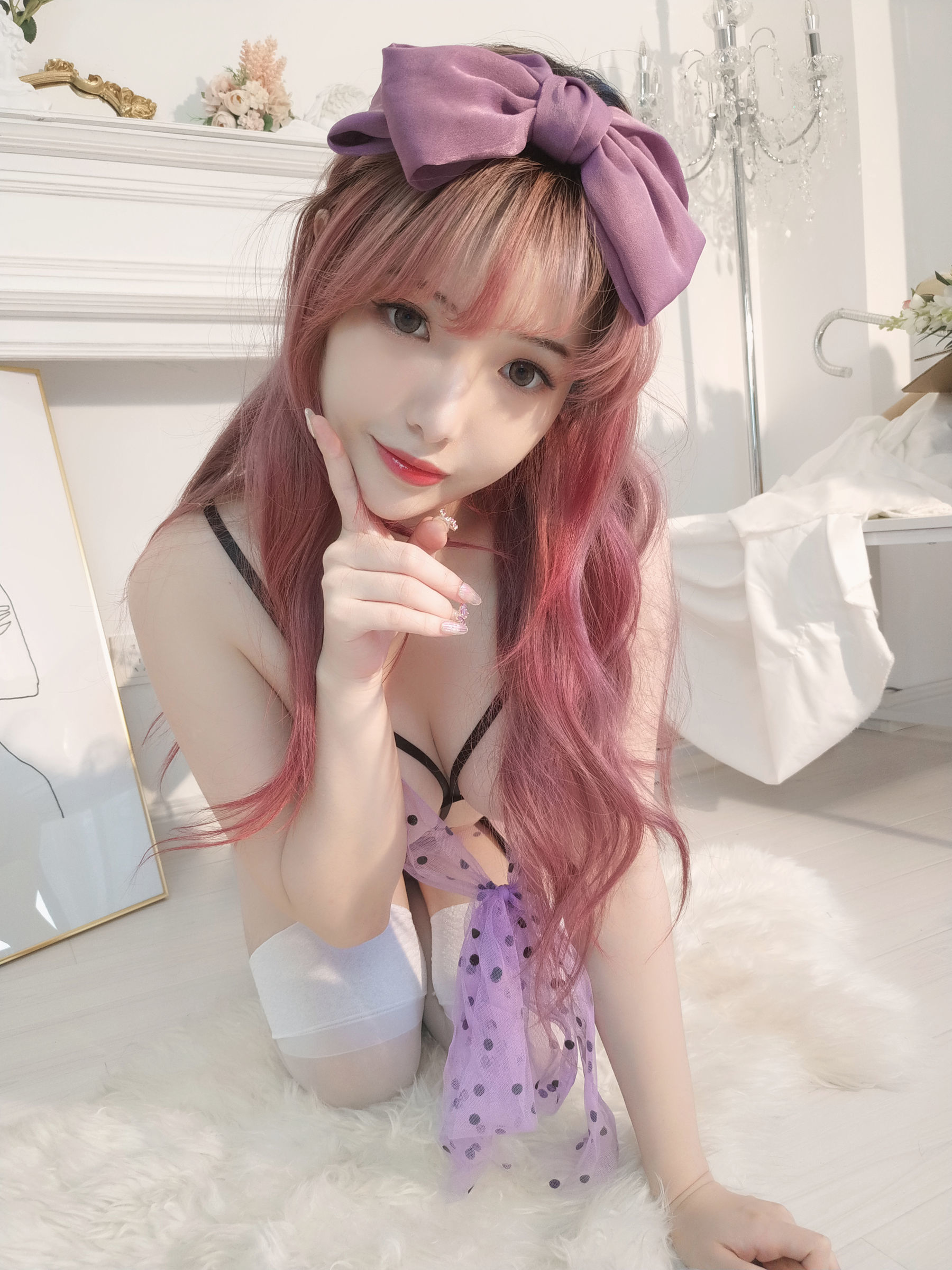 [网红COSER] 动漫博主雯妹 - 紫色蝴蝶/(39P)