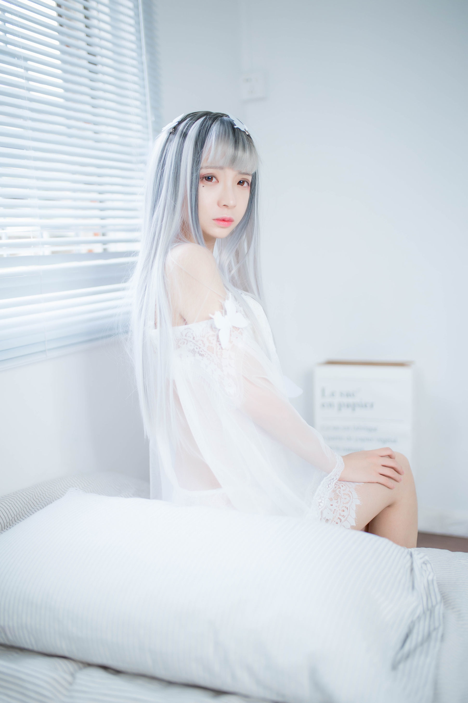 [网红COSER] 疯猫ss - 透明白纱/(33P)