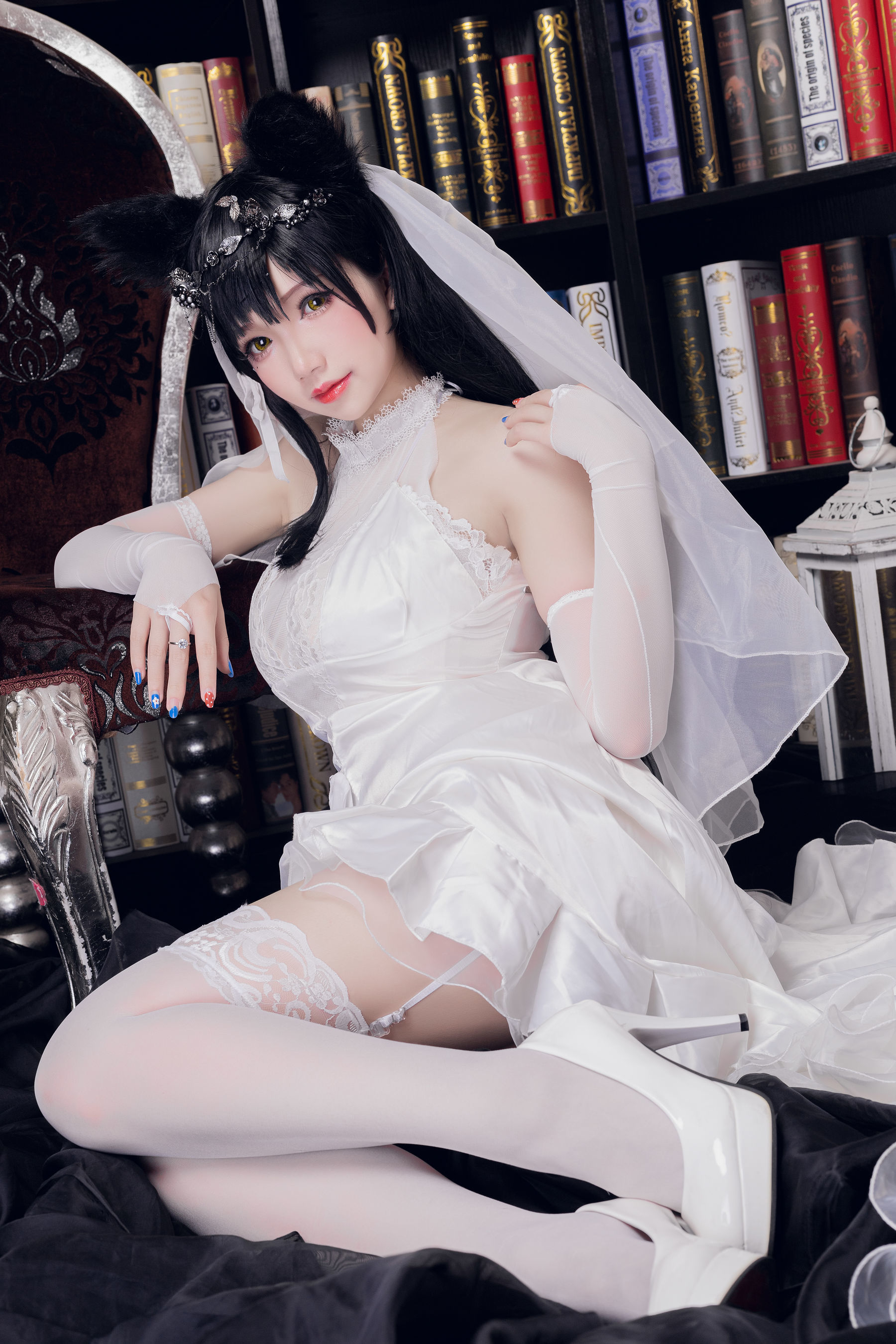 [网红COSER] 动漫博主雪晴Astra - 爱宕花嫁/(18P)