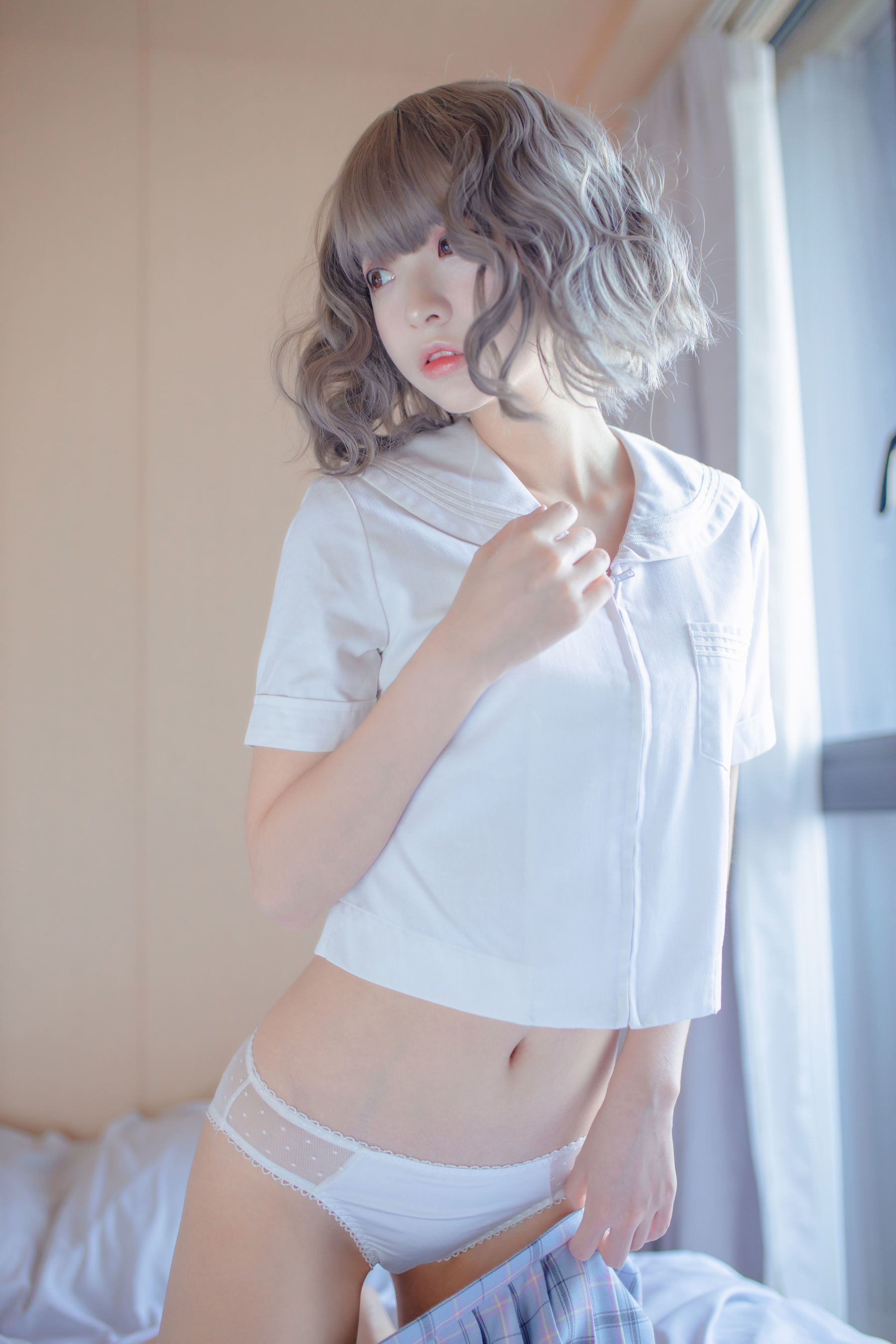 [网红COSER] 疯猫ss - 思绪之JK/(33P)