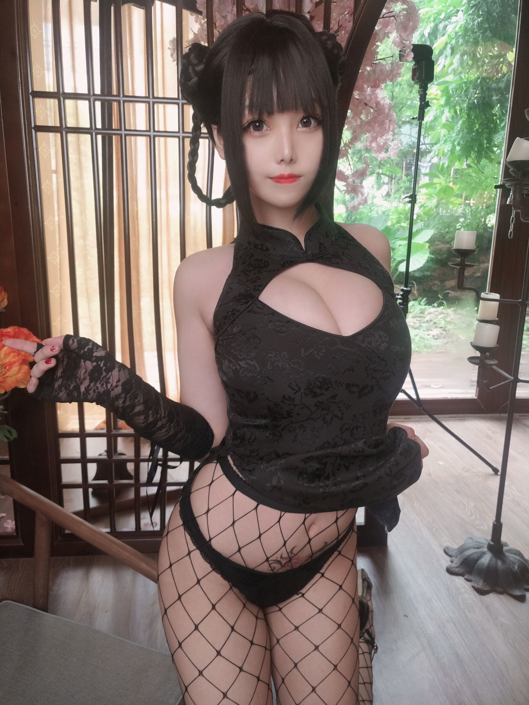 [网红COSER] 萌系小姐姐蜜汁猫裘 - 皮衣舞娘/(45P)