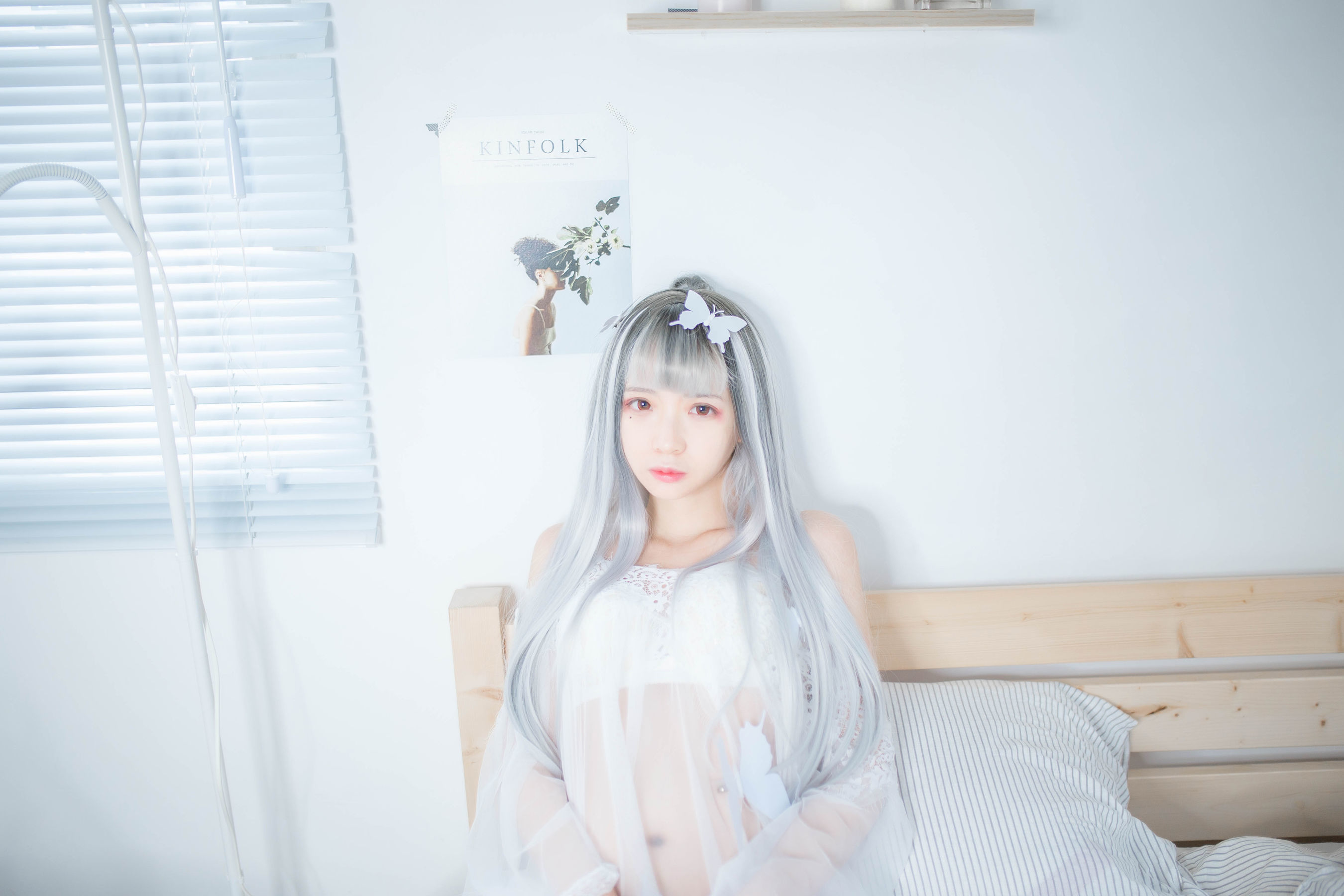 [网红COSER] 疯猫ss - 透明白纱/(33P)