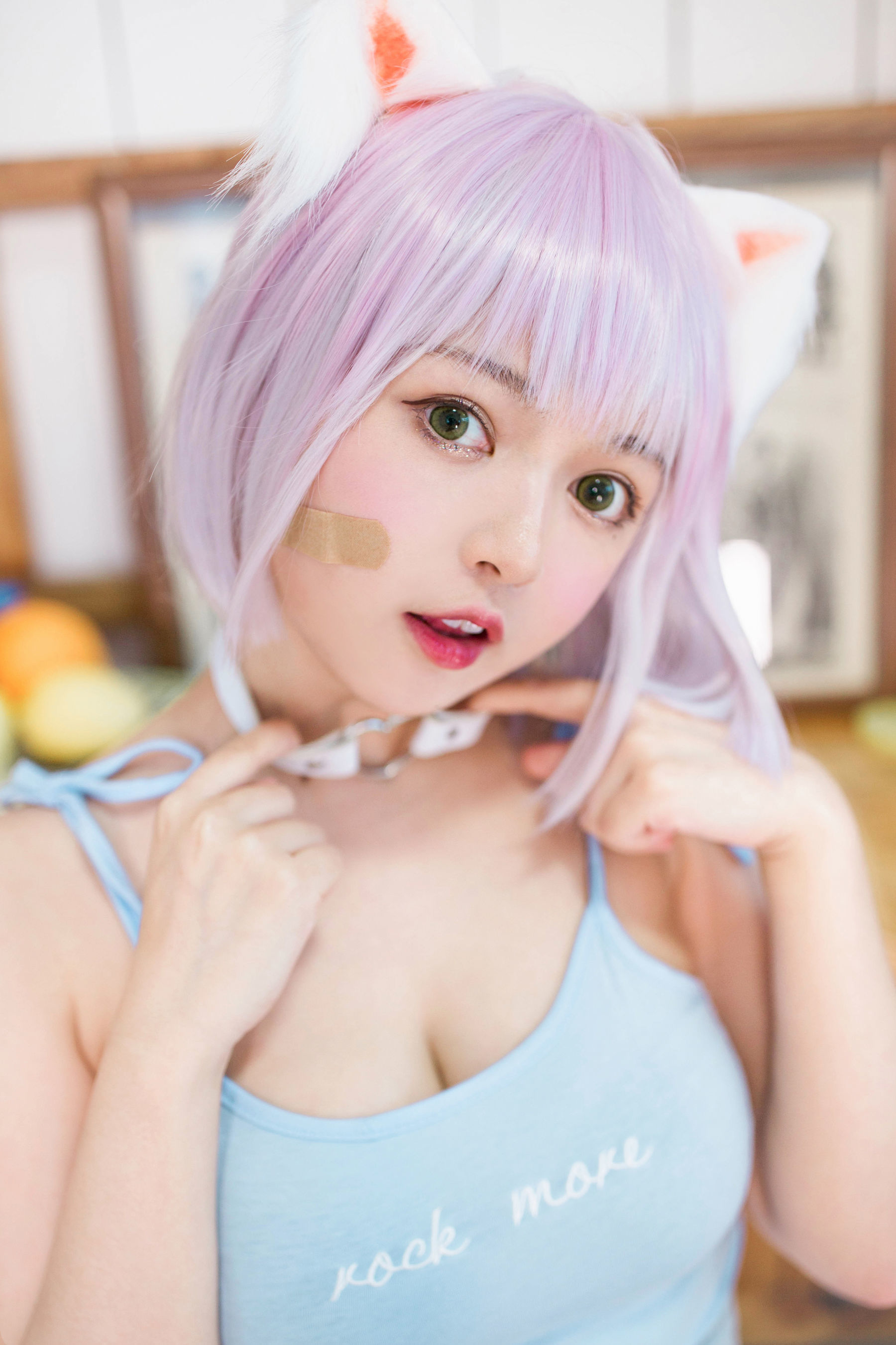 [网红COSER] 大眼萌妹黑猫猫OvO - 养猫小课堂/(35P)