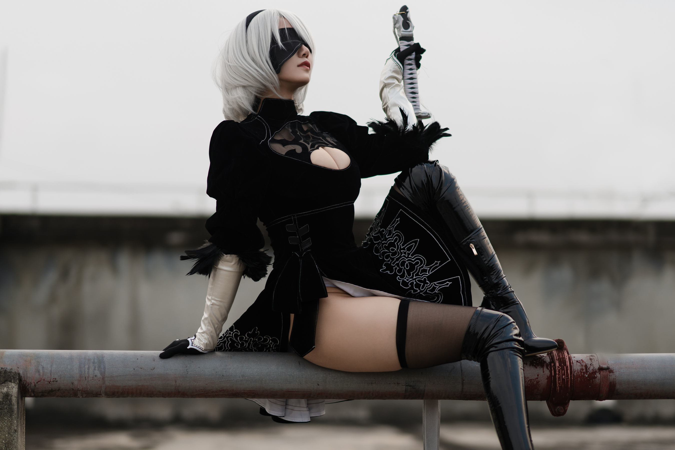 [网红COSER] 动漫博主小仓千代w - 舰长 2B原皮/(20P)