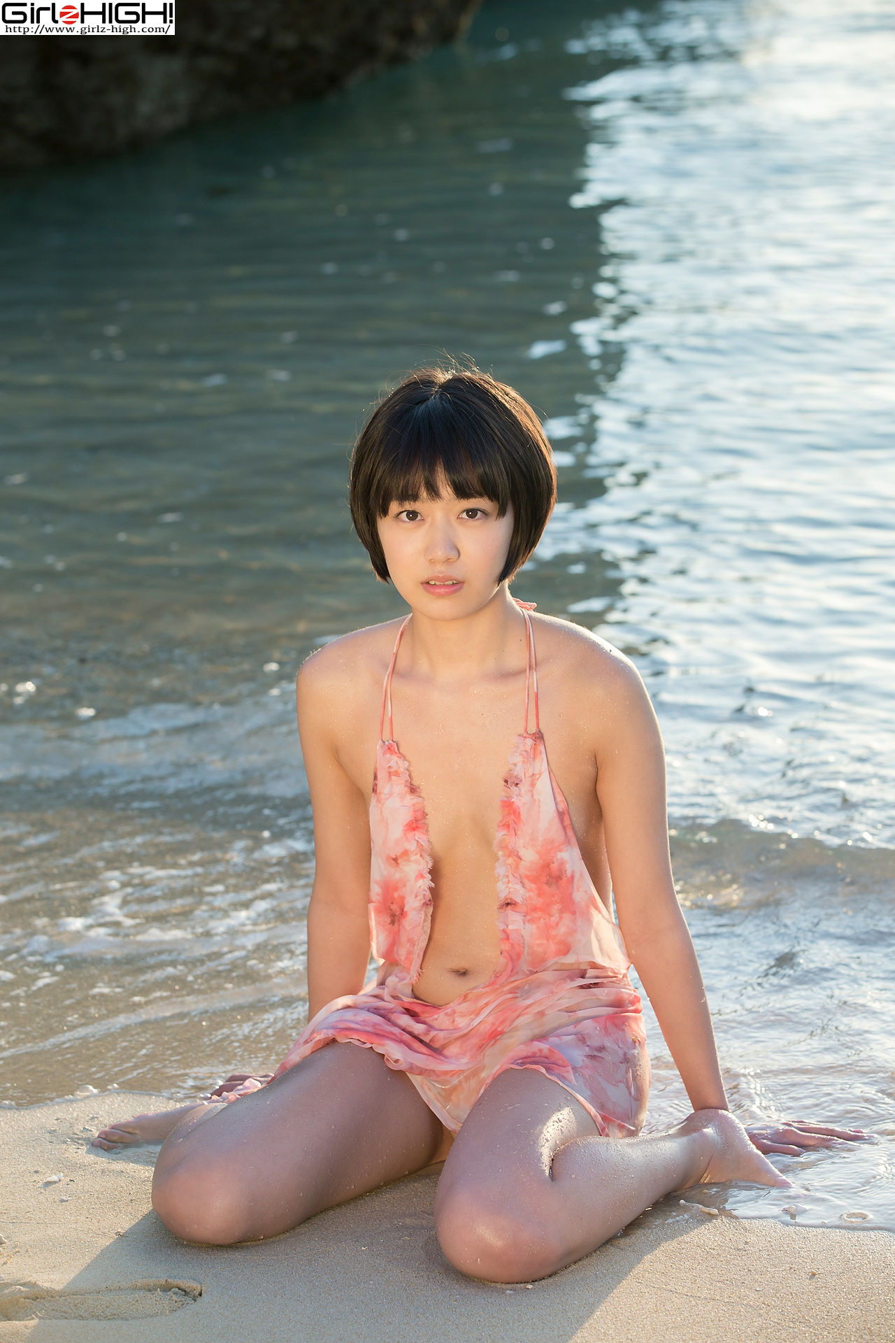 [Girlz-High] Koharu Nishino 西野小春 - 海边镂空少女 - bkoh_004_003/(40P)