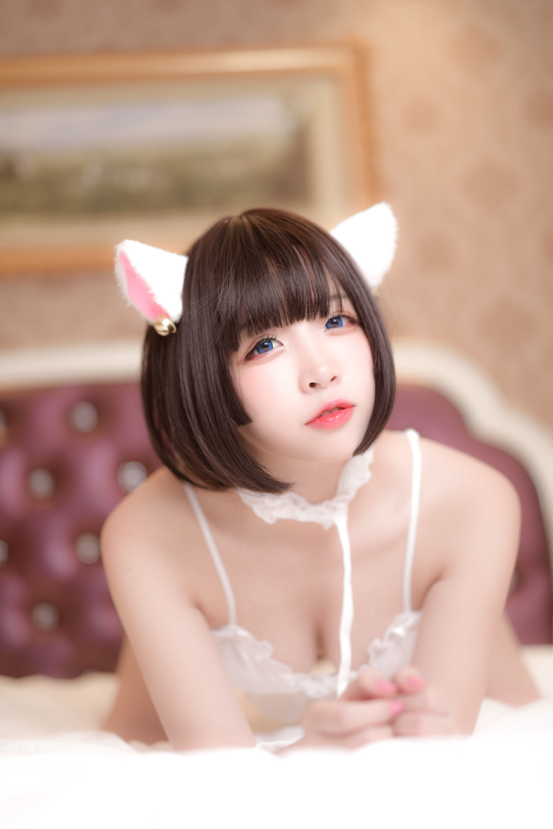 [网红COSER] 人气Coser二佐Nisa - 雪纺睡衣/(18P)