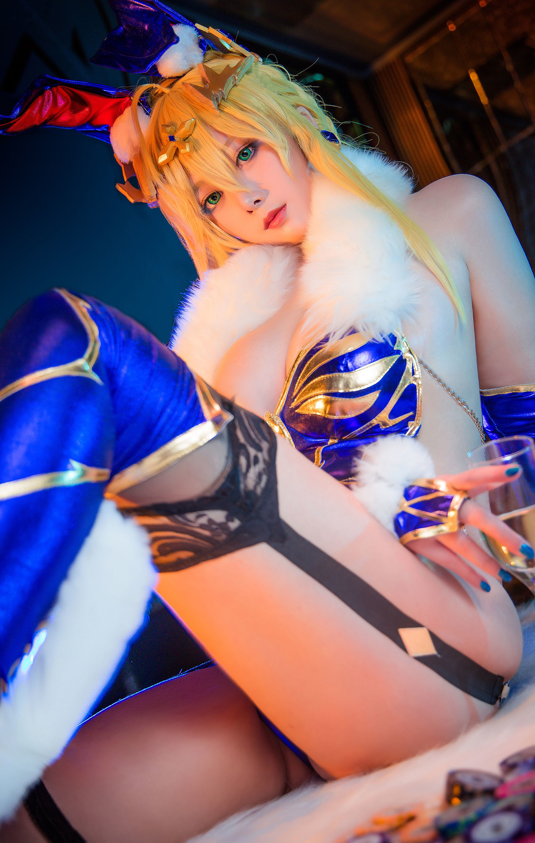 [网红COSER] 高颜值coser念念_D - 白枪呆兔女郎/(20P)