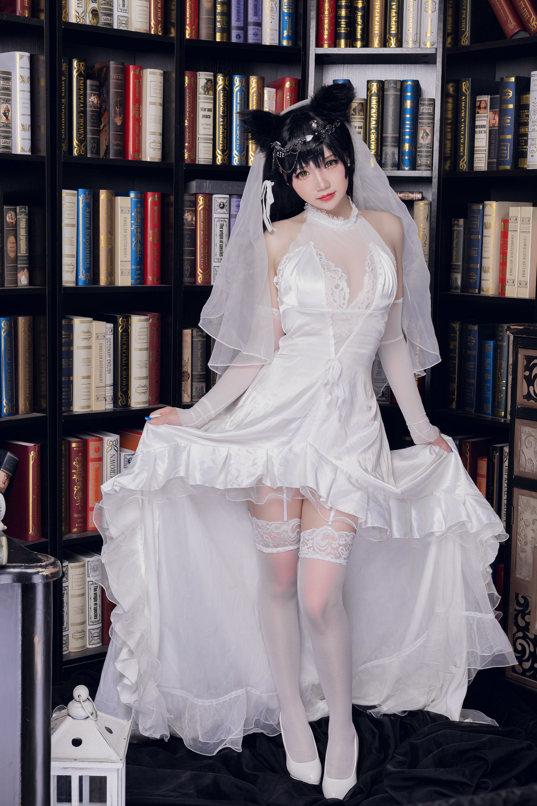 [网红COSER] 动漫博主雪晴Astra - 爱宕花嫁/(18P)