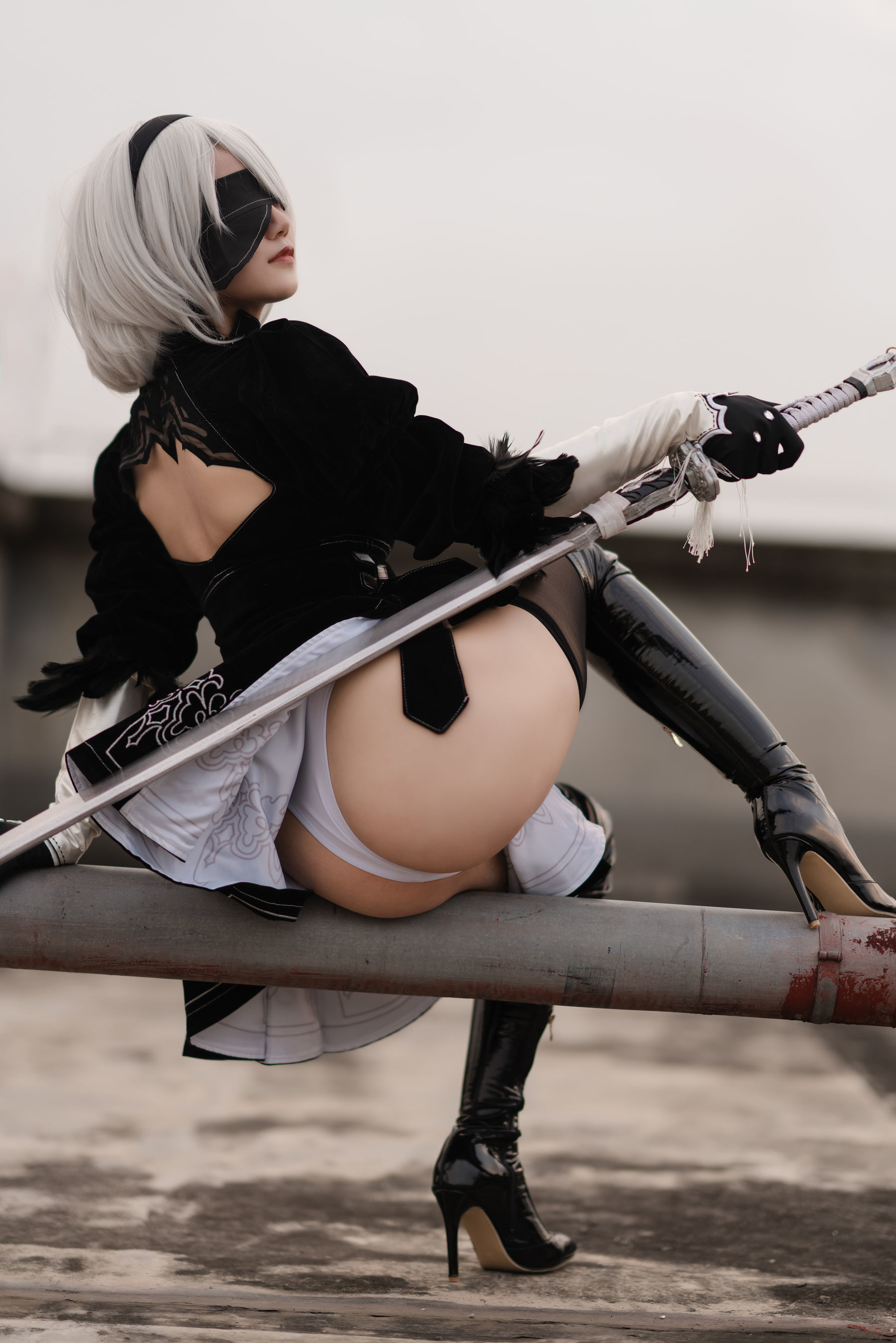 [网红COSER] 动漫博主小仓千代w - 舰长 2B原皮/(20P)