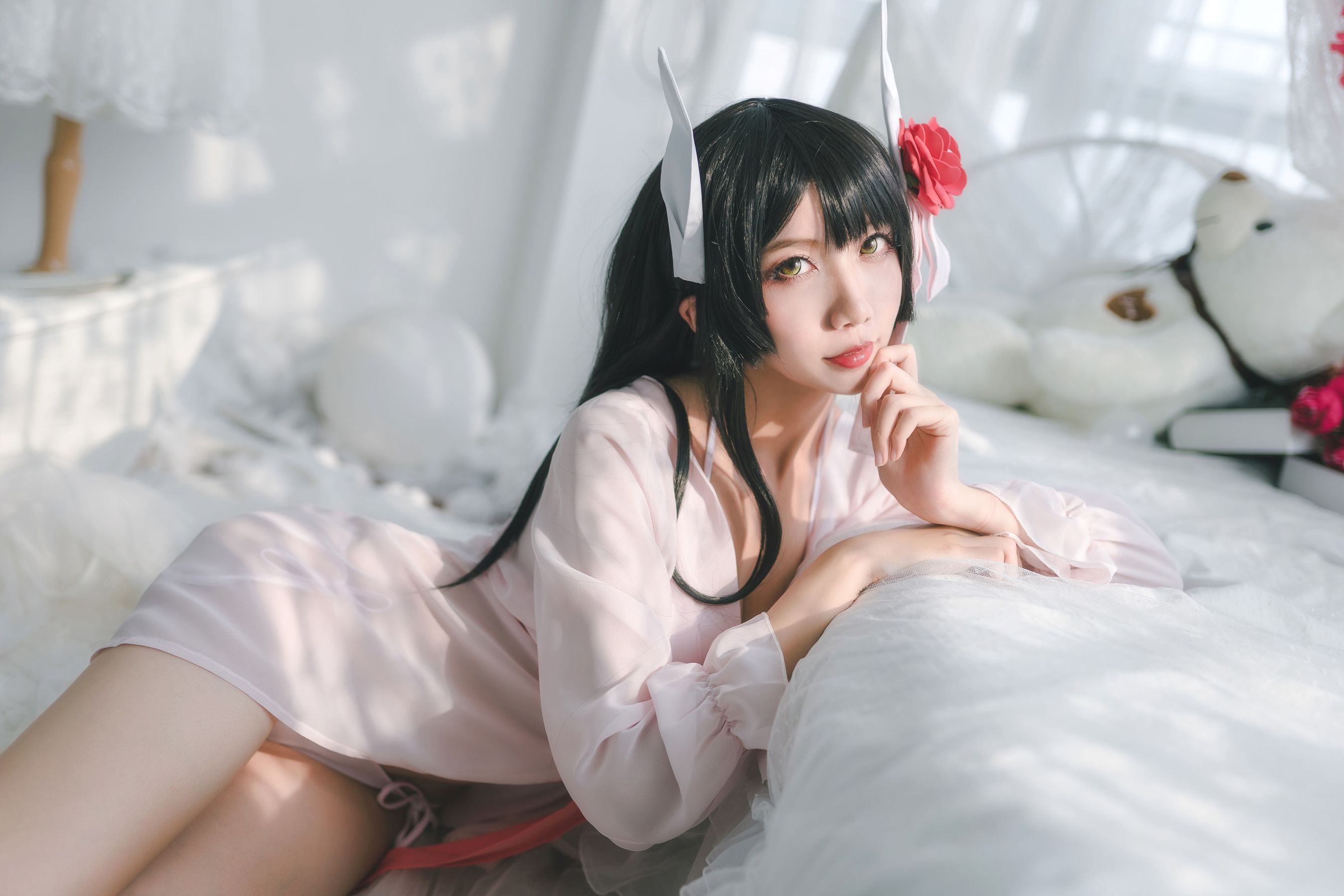 [Cosplay写真] 萌娘迷失人形QUQ - 鲟（比叡）月下巡游/(21P)